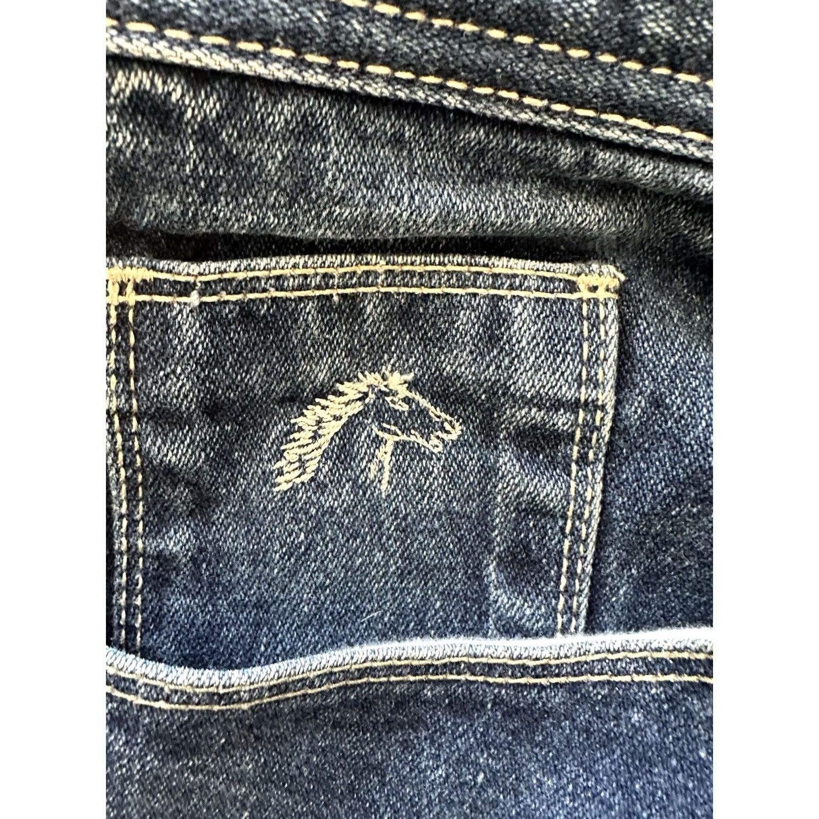 Jordache VINTAGE Jordache Jeans Blue Regular 36 Waist 26.5 Inseam 28.5 Inseam 80s Horse Head Logo Mens Womens Girls Boys Size 25" / US 0 / IT 36 - 3 Thumbnail