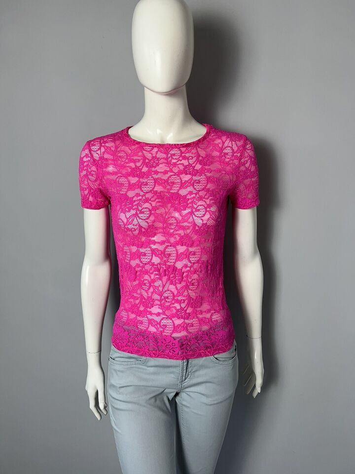 Kenzo KENZO T-shirt Lace Polyamide Pink Size S/M Made In Italy Size M / US 6-8 / IT 42-44 - 1 Thumbnail