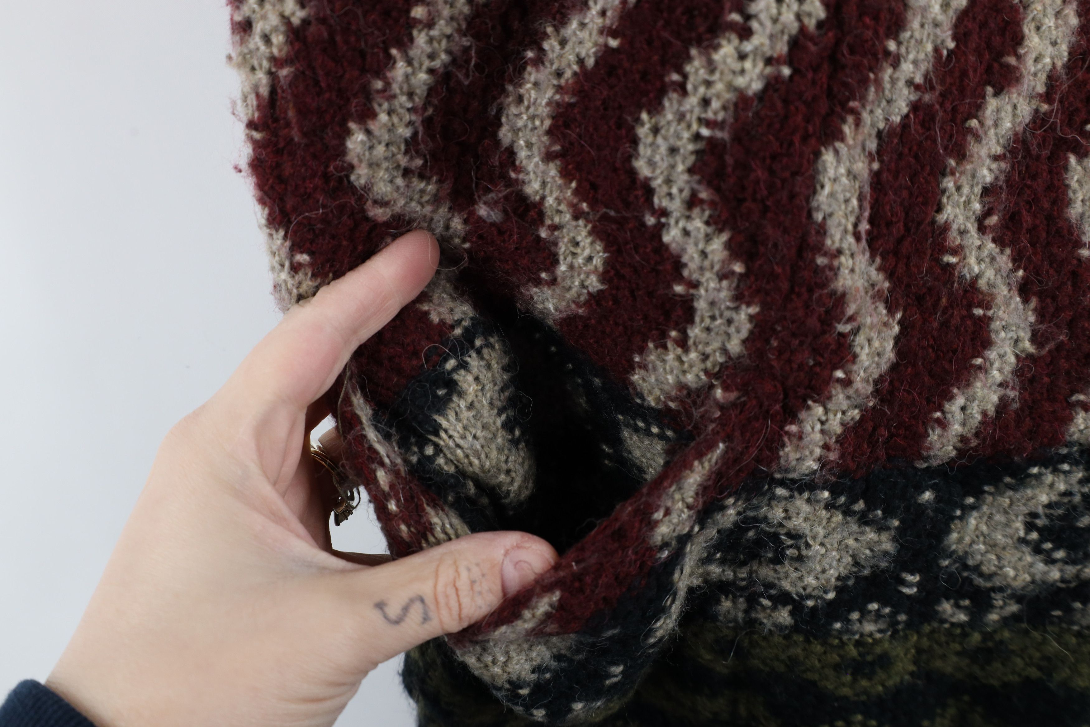 Abercrombie & Fitch × Vintage Vintage Y2K Abercrombie & Fitch Wool Knit Hooded Sweater Size S / US 4 / IT 40 - 5 Thumbnail