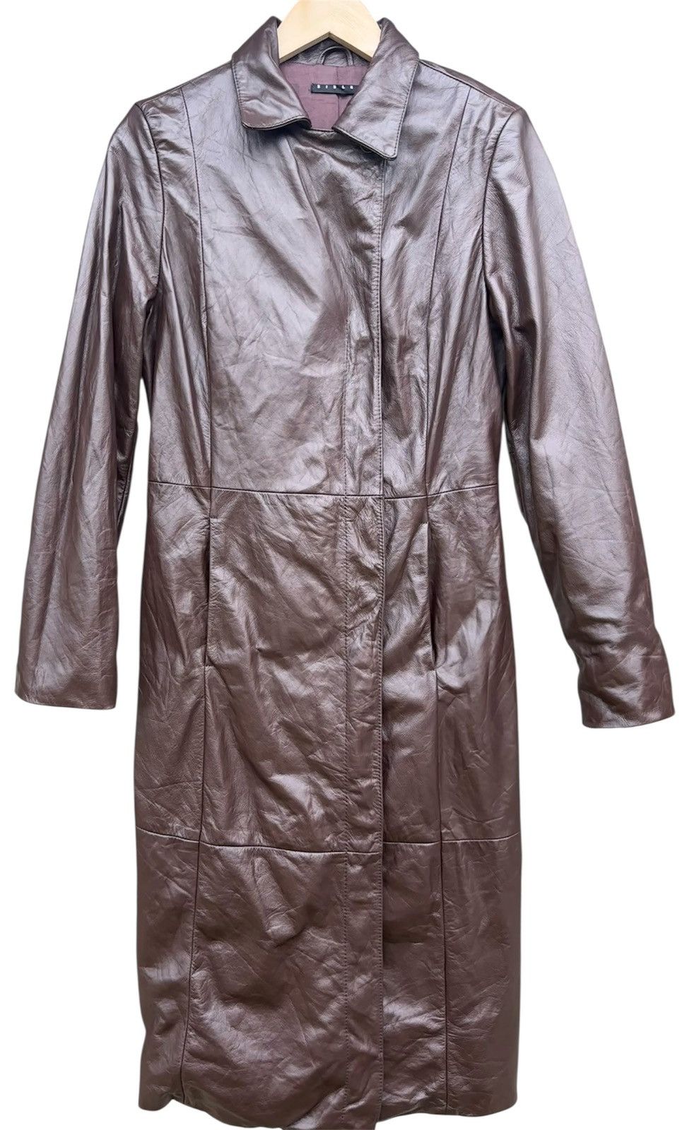 Sisley Sisley Genuine Leather Long Coat Size US S / EU 44-46 / 1 - 1 Thumbnail