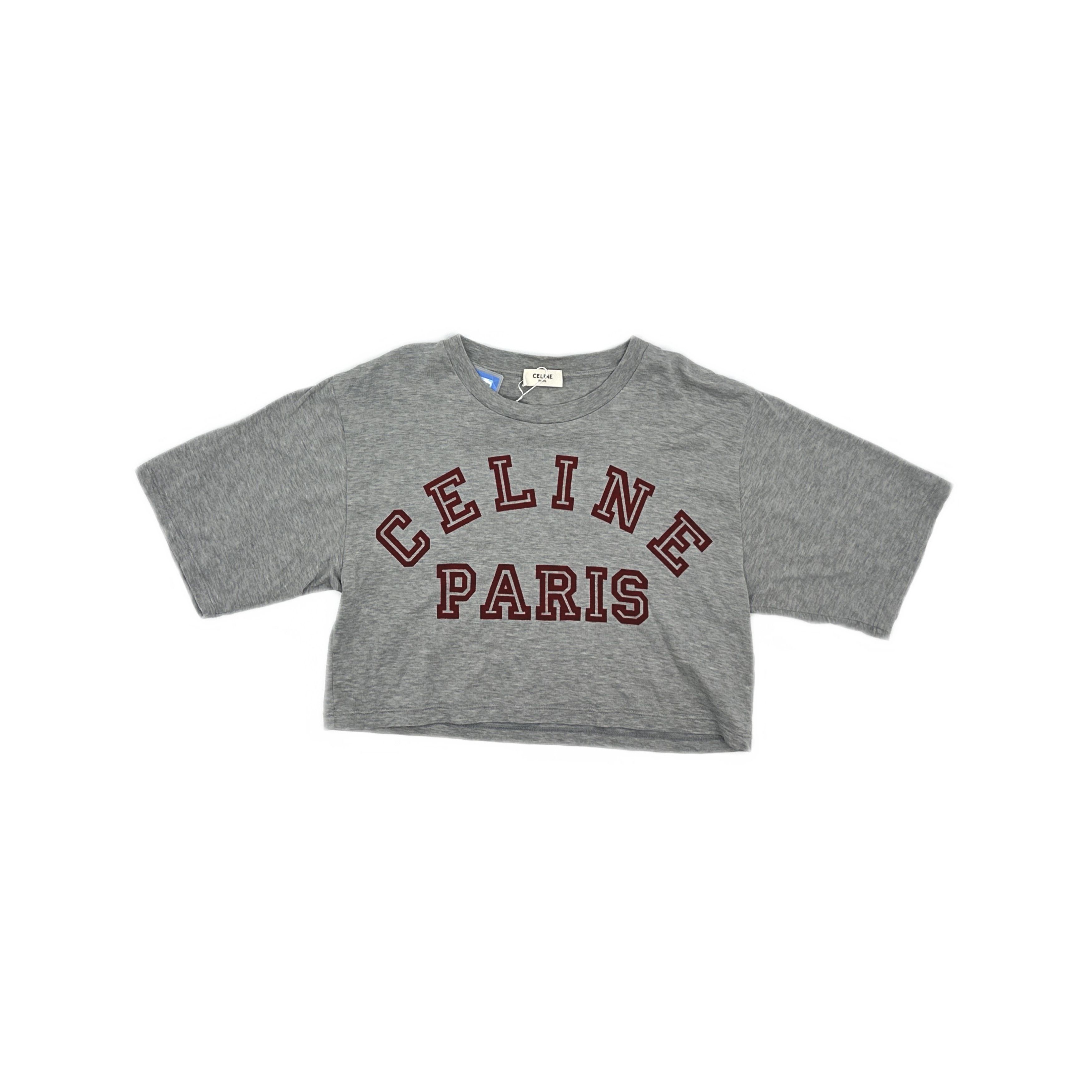 Celine CELINE Logo Print Crop Top Size XS Size XS / US 0-2 / IT 36-38 - 1 Thumbnail