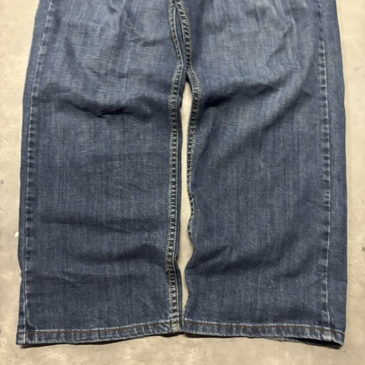 Japanese Brand × Vintage Crazy Vintage Y2K/2000s Grunge Dark Wash Skater Denim Jeans! Size US 40 / EU 56 - 6 Thumbnail