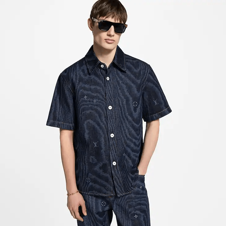 Louis Vuitton Short-Sleeved Denim Shirt Size US S / EU 44-46 / 1 - 2 Thumbnail