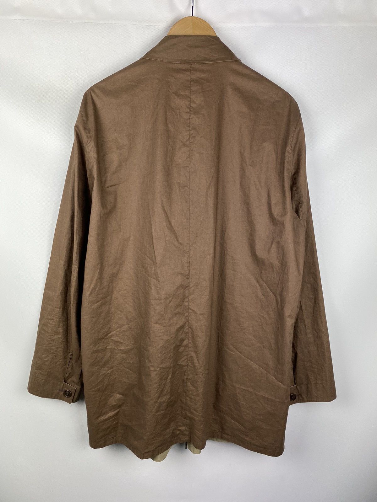 Ermenegildo Zegna Ermenegildo Zegna reversible trench coat leather details Size US L / EU 52-54 / 3 - 7 Thumbnail