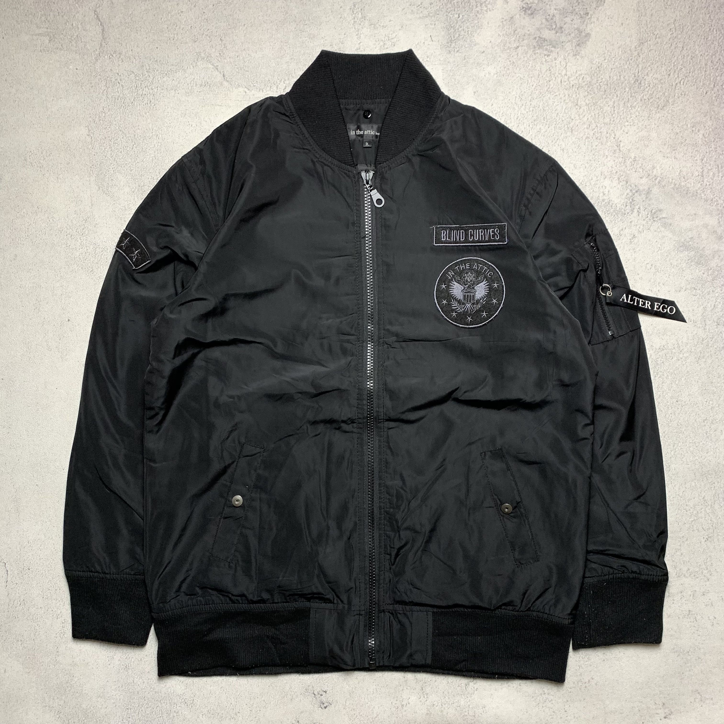 In The Attic Homme ALTER EGO Blind Curves Bomber Jacket