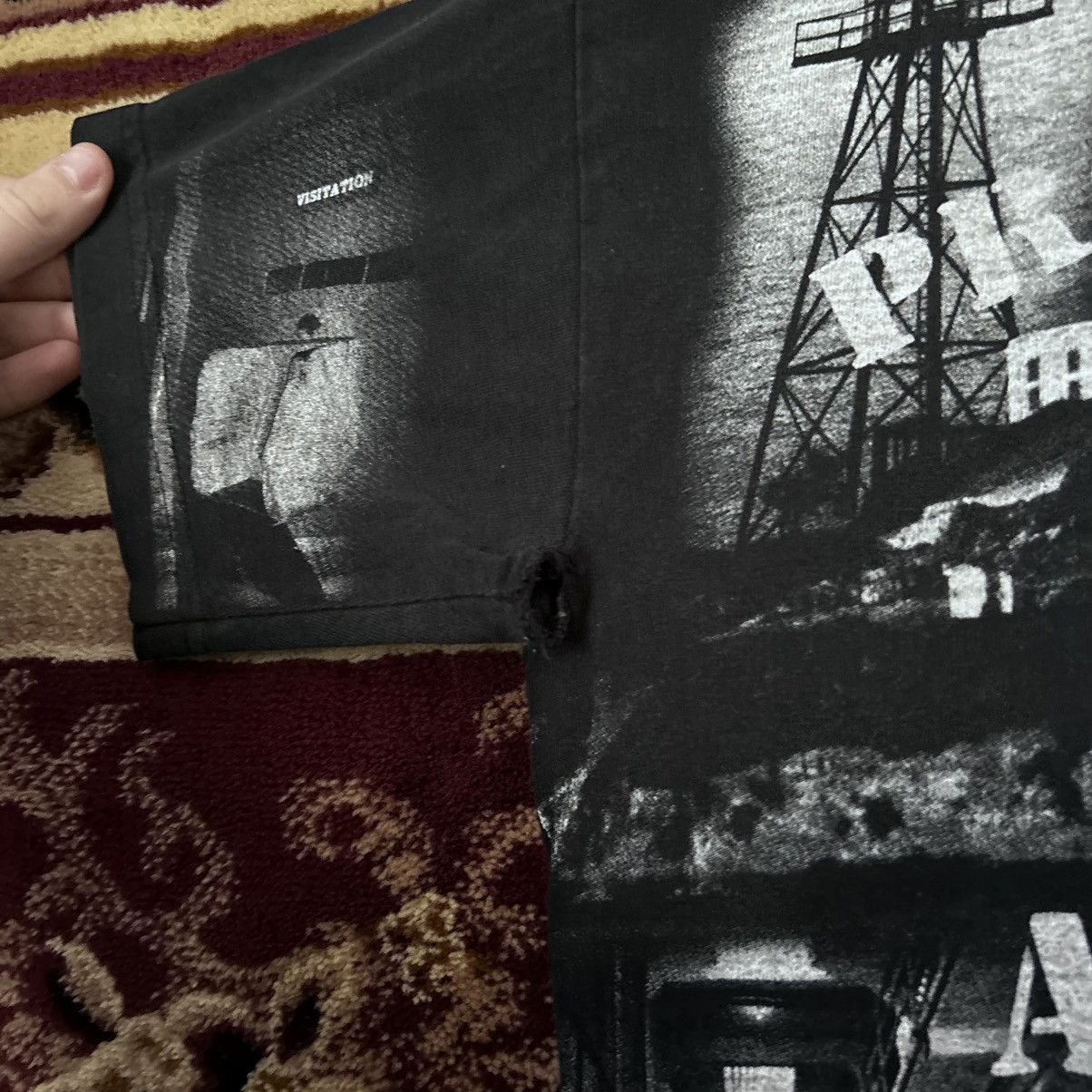 Japanese Brand Vintage All over print PROPERTY OF ALCATRAZ AOP Shirt Size US S / EU 44-46 / 1 - 12 Thumbnail
