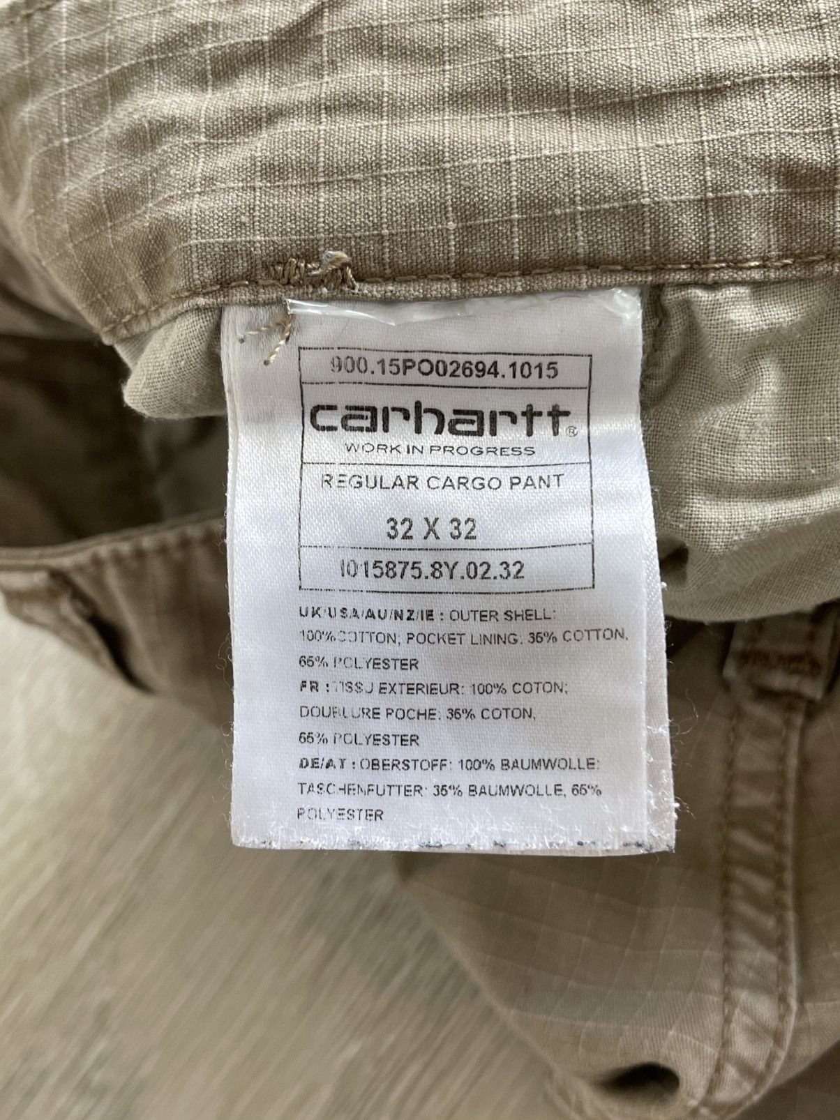 Carhartt Carhartt Work Used Distressed Regular Cargo Pants Size US 32 / EU 48 - 14 Thumbnail