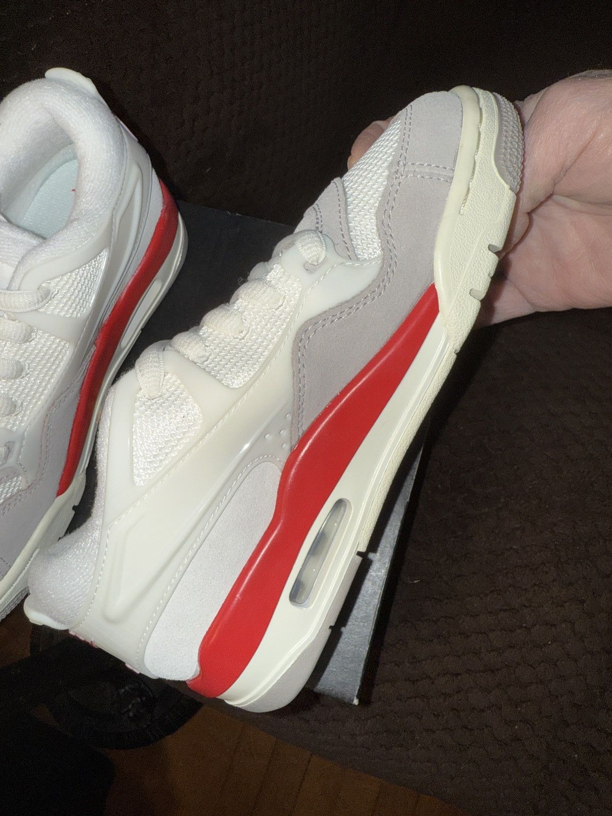 Jordan Brand Nike Air Jordan 4 RM (GS) sail/white/fire red/grey 4y/5.5w Size US 5.5 / IT 35.5 - 13 Thumbnail