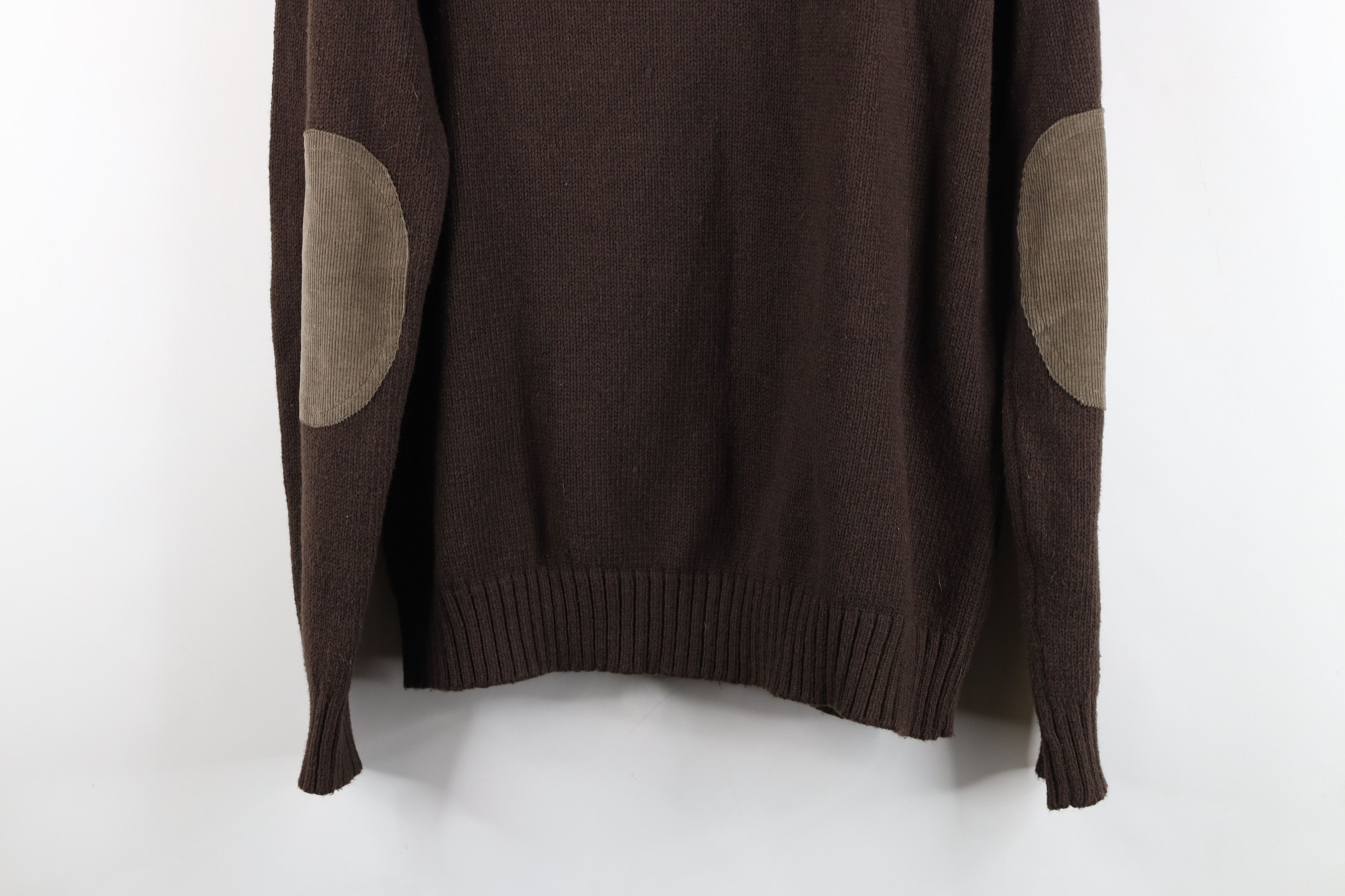 Gap Vintage Y2K Gap Patch Ribbed Knit Half Zip Pullover Sweater Size US L / EU 52-54 / 3 - 14 Thumbnail