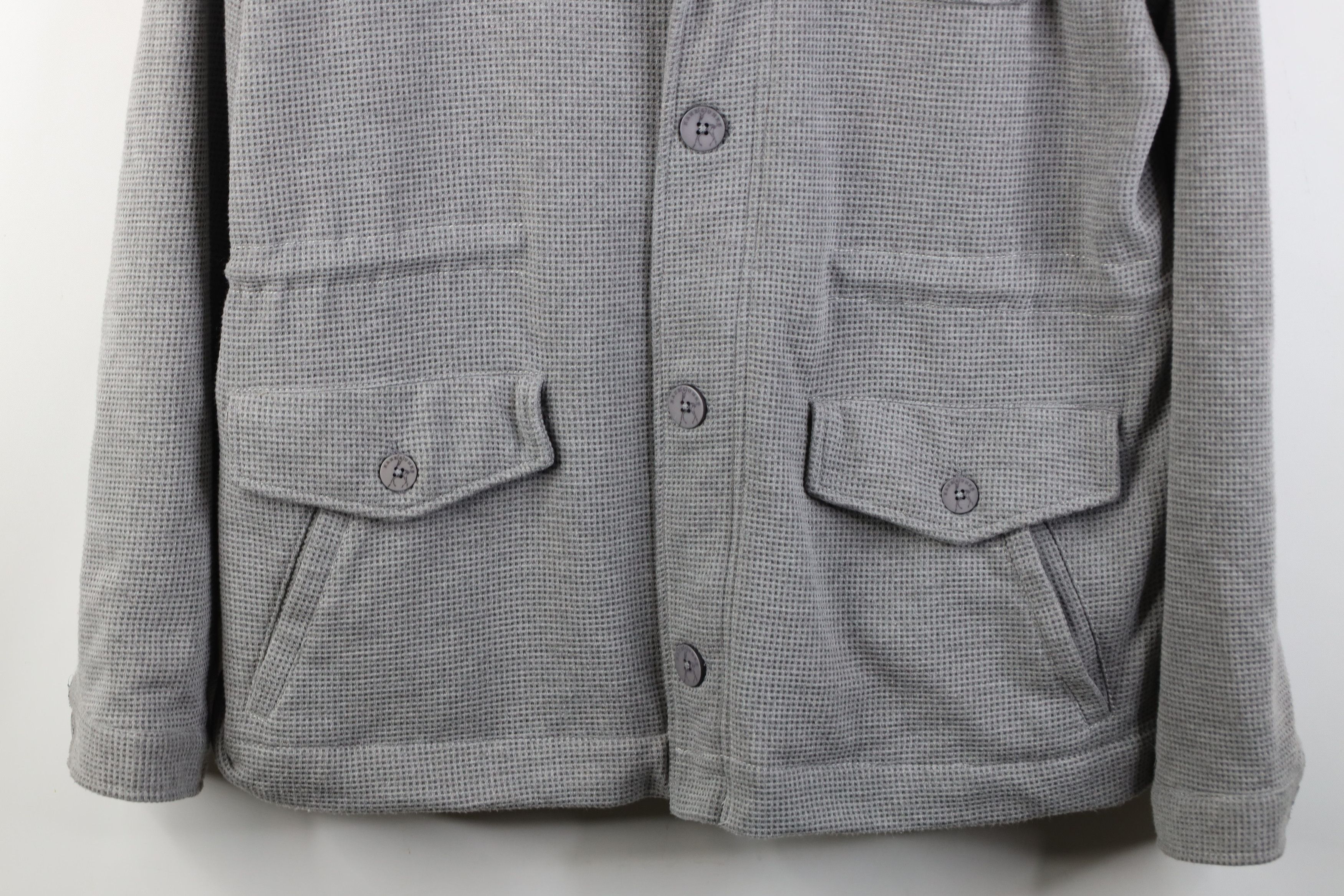 Vintage Y2K Streetwear Knit Military Style Full Zip Jacket Gray Size US XXL / EU 58 / 5 - 3 Thumbnail