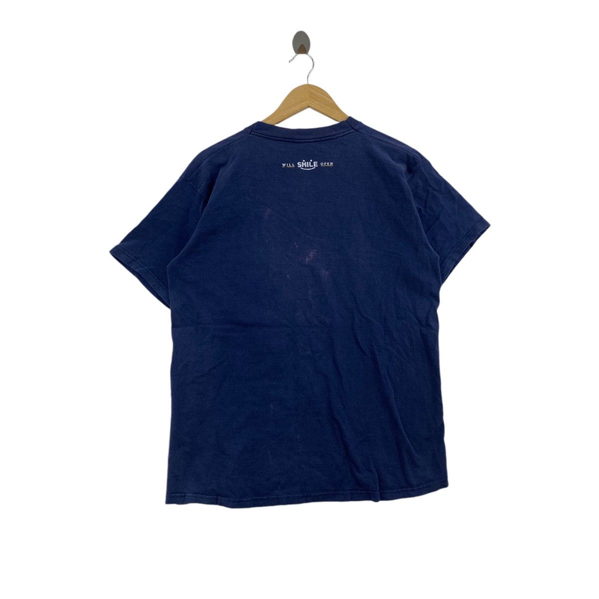Other WILL SMILE OPEN Logo Print Design Navy Short Sleeve Shirt Size US M / EU 48-50 / 2 - 3 Thumbnail