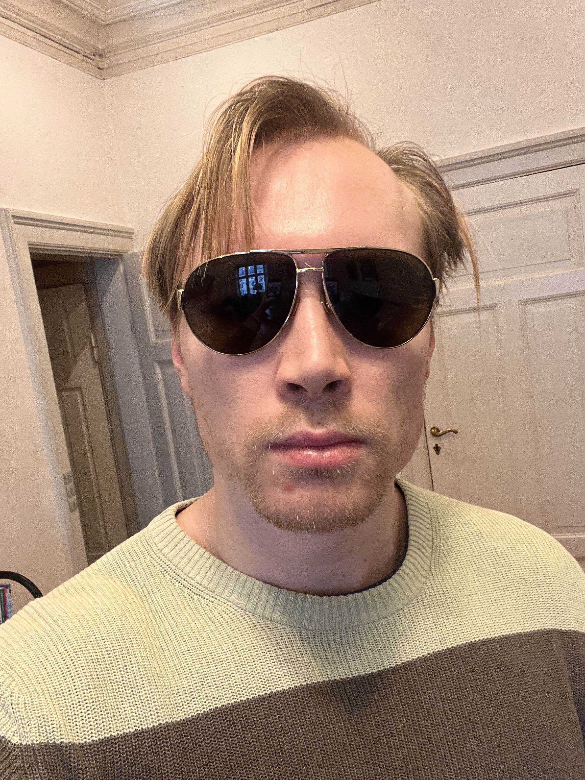 Gucci Pilot Sunglasses 😎 Size ONE SIZE - 7 Thumbnail