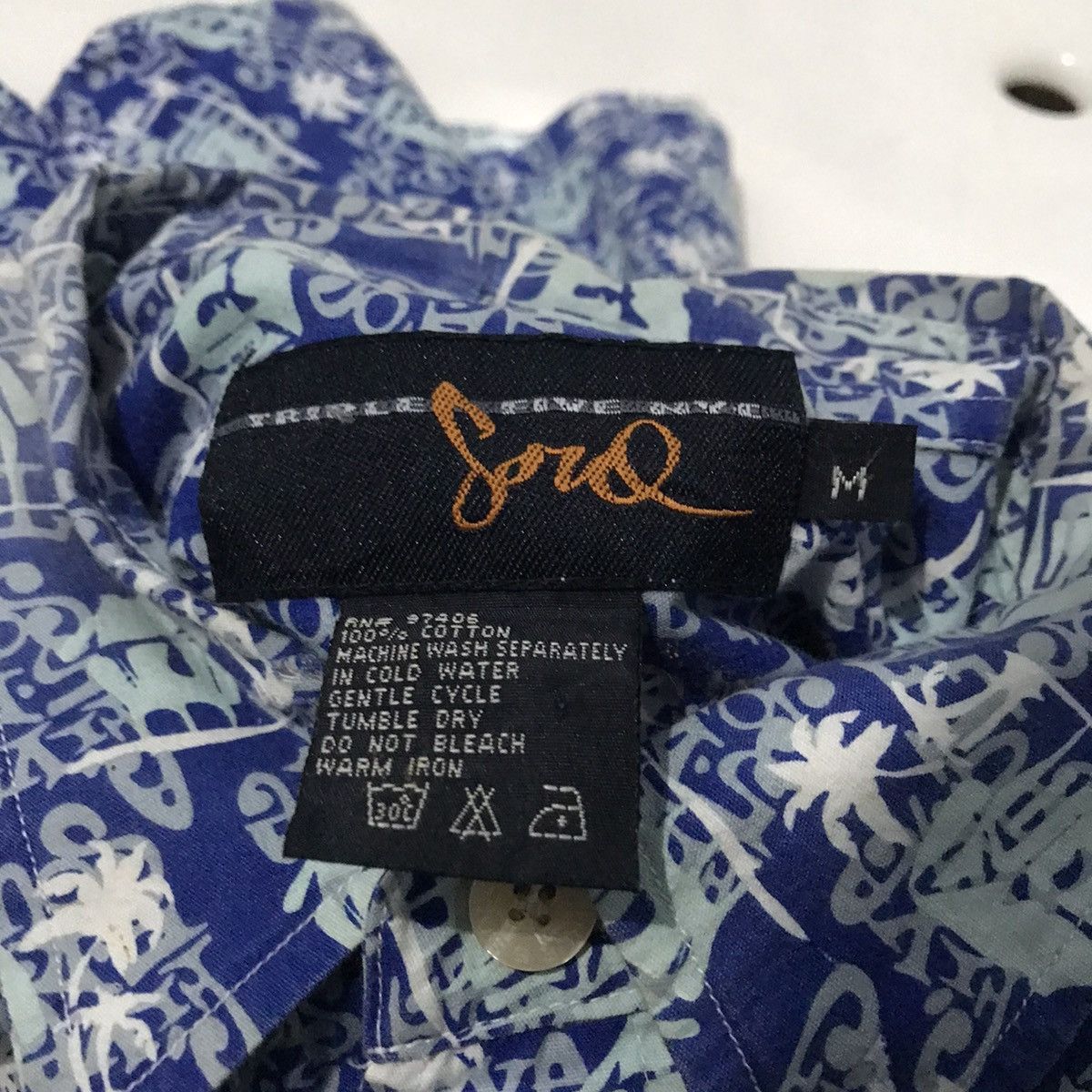 Triple 5 Soul × Vintage Vtg Triple 5 Five Soul Brooklyn NYC Navy S/S Button up hawai Size US M / EU 48-50 / 2 - 13 Thumbnail
