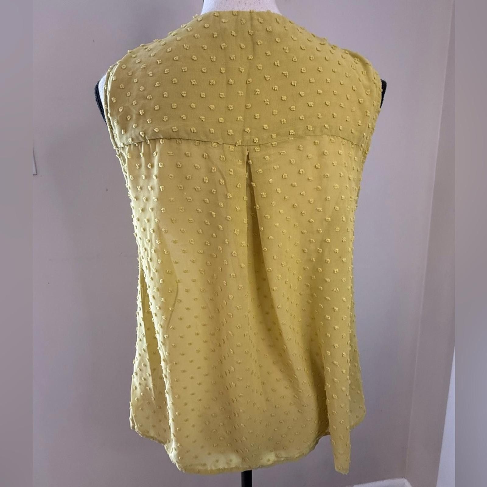 Other Wishlist Apparel mustard yellow Swiss dot sleeveless top M Size M / US 6-8 / IT 42-44 - 4 Thumbnail