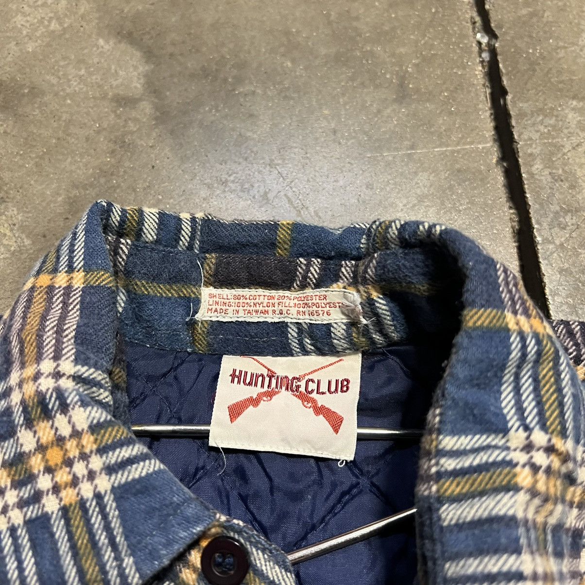 Sears Vintage Flannel Shirt Jacket Quilted Shacket Button Up 70s Size US S / EU 44-46 / 1 - 8 Thumbnail