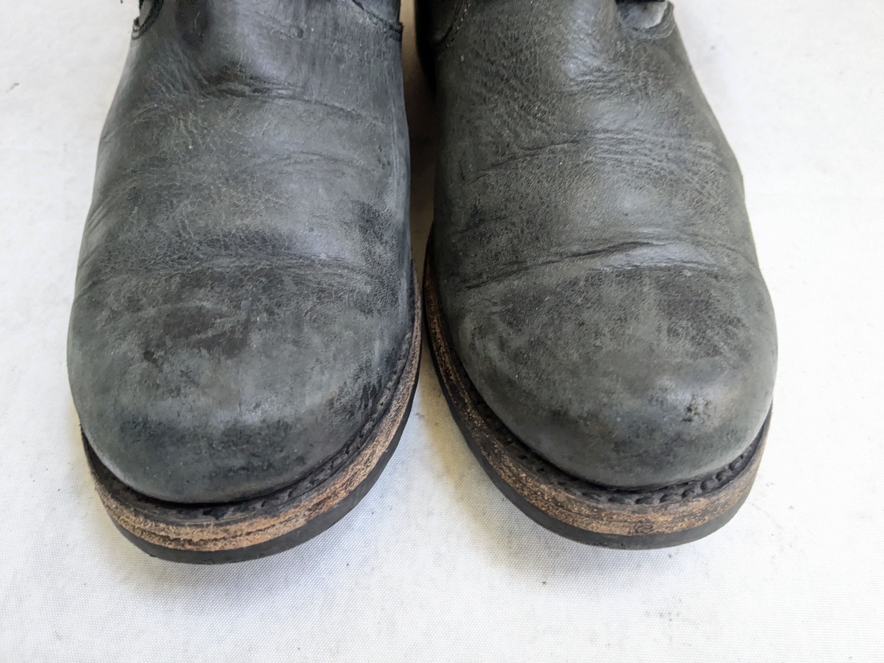 Frye Frye Engineer Boots Black 8 Leather Buckle Size US 8 / EU 41 - 4 Thumbnail