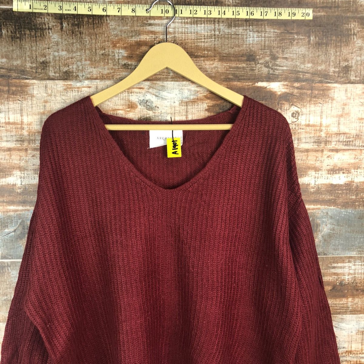 Homespun Knitwear × Japanese Brand Archives Maroon Knitwear #A1901 Size M / US 6-8 / IT 42-44 - 5 Thumbnail