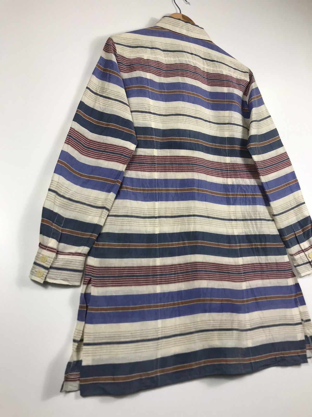 Givenchy ⚡️Vintage Givenchy Boutiques Striped Button Up Long Sleeve Size M / US 6-8 / IT 42-44 - 11 Thumbnail