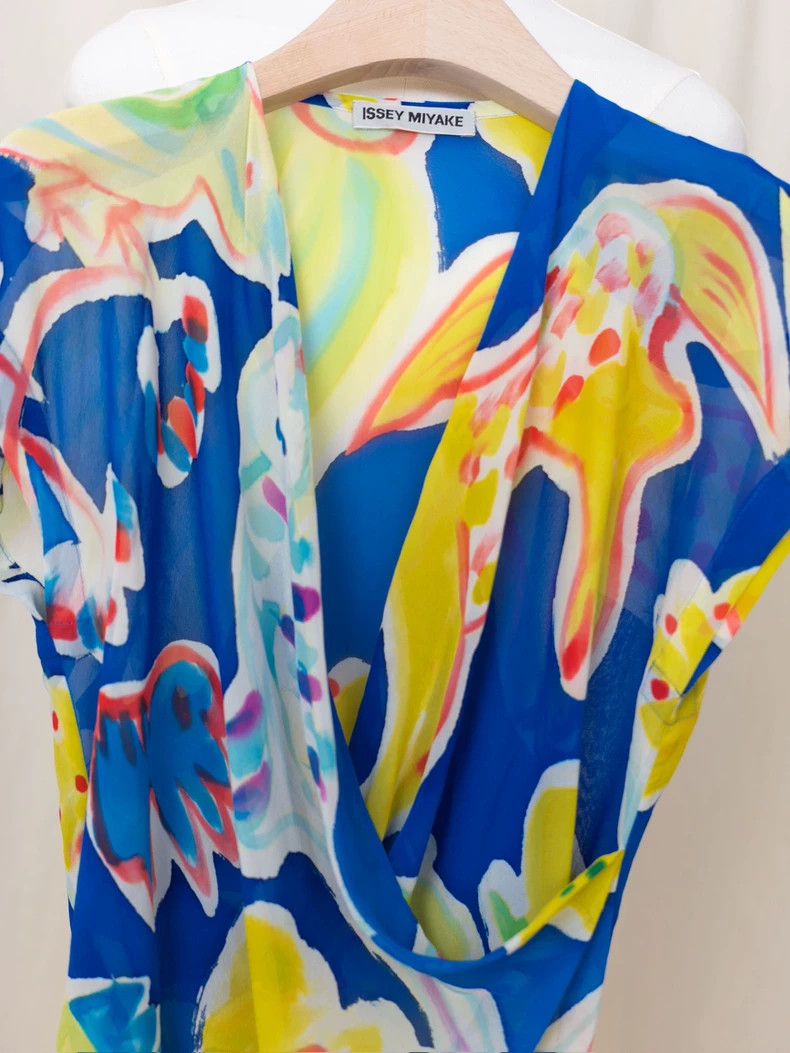 Issey Miyake Issey Miyake size:2 Watercolor animal dress Size S / US 4 / IT 40 - 6 Thumbnail
