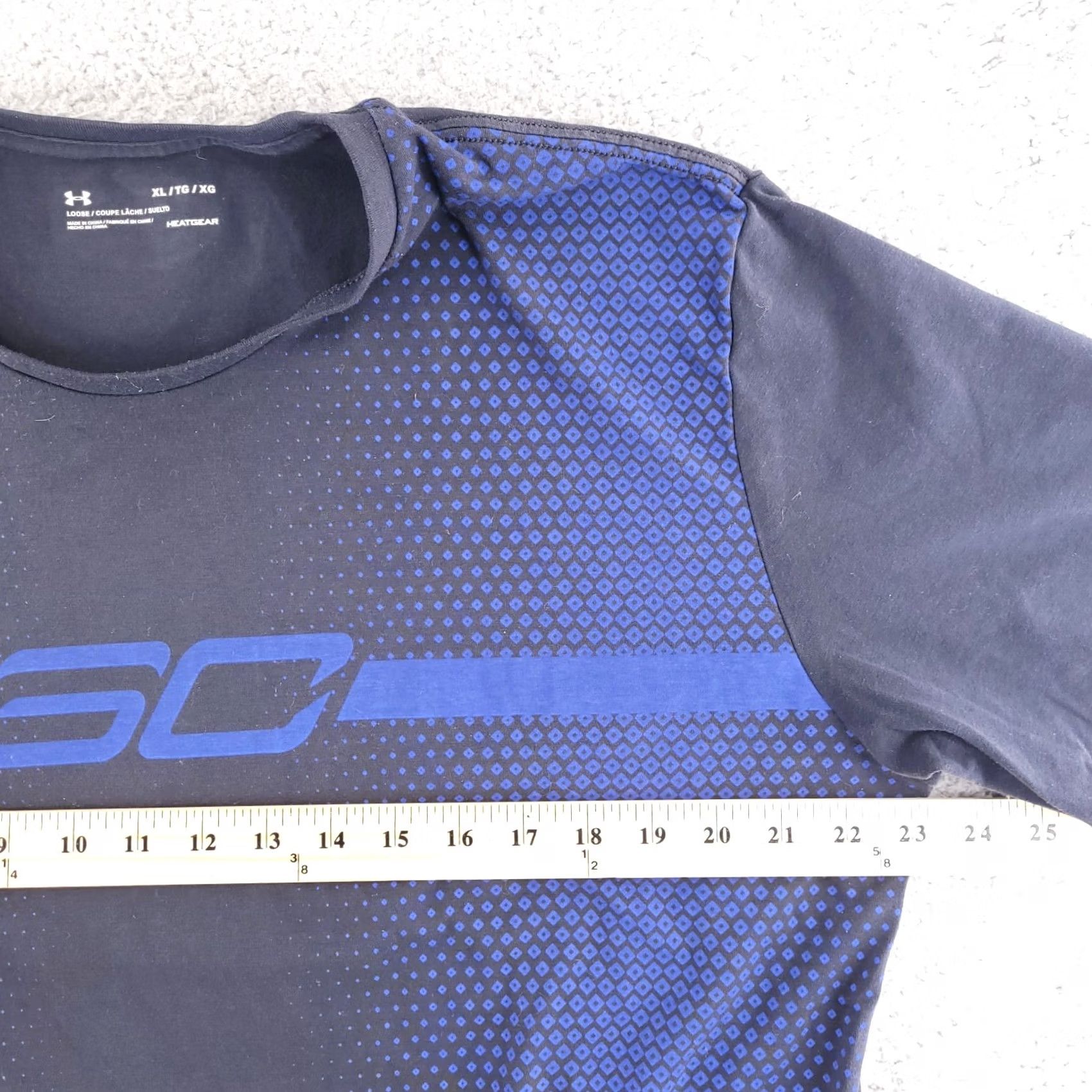 Under Armour Under Armour Curry T Shirt Mens XL Black Blue Short Sleeve SC Stephen Basketball Sports Size US XL / EU 56 / 4 - 6 Thumbnail