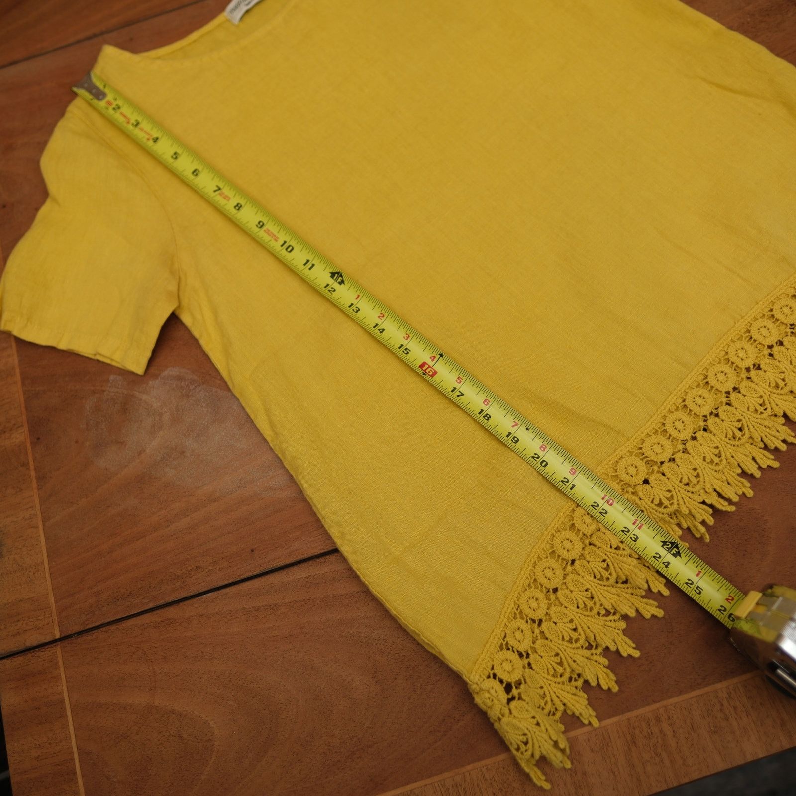 Other Terzo Millennio - Made in Italy - Women's Linen Top - Small Size S / US 4 / IT 40 - 7 Thumbnail