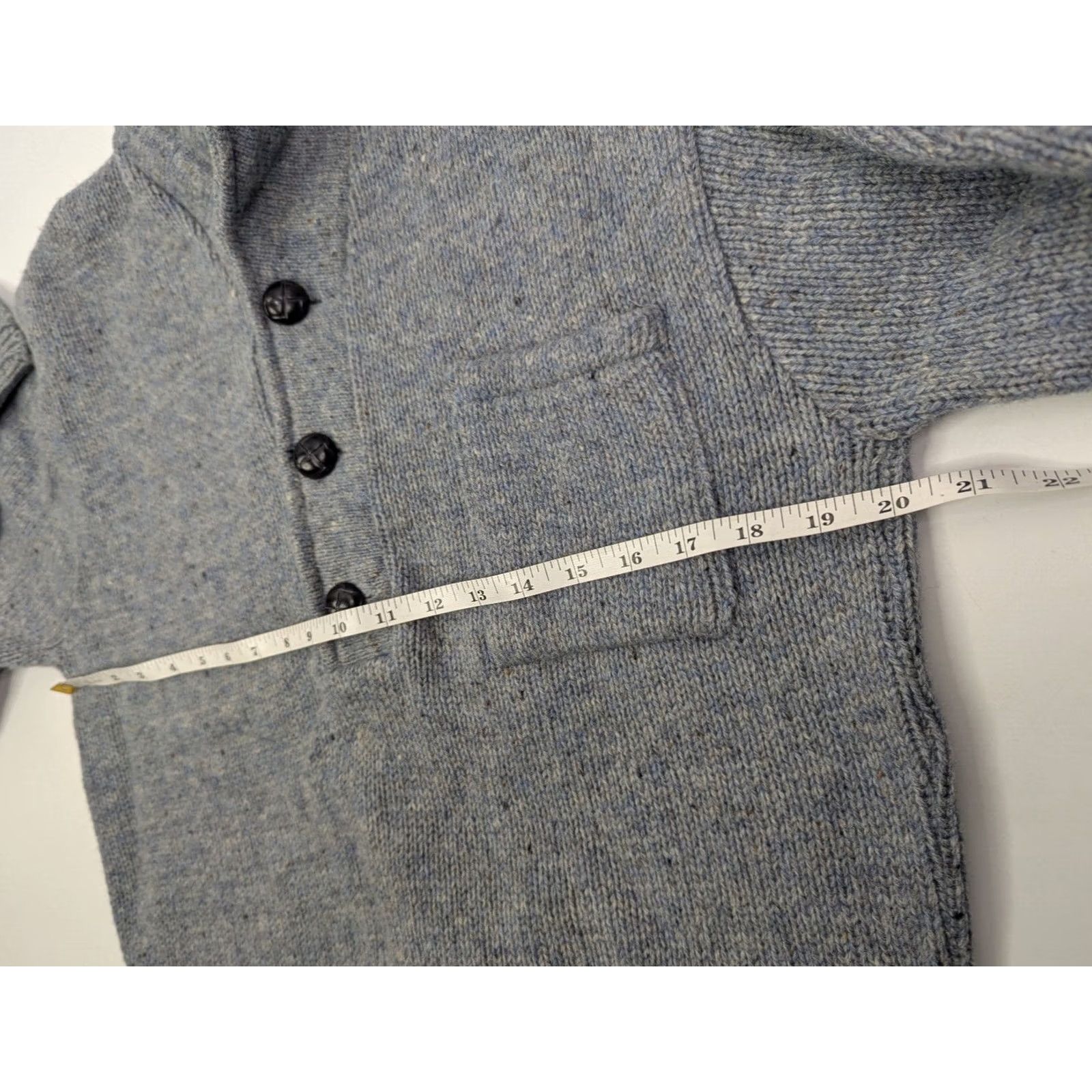 Pendleton Vtg Lobo Pendleton Virgin Shetland Wool Shawl Collar Sweater Size XL Union Made レディース Wool 100% Pullover Blue Grey Size XL / US 12-14 / IT 48-50 - 6 Thumbnail