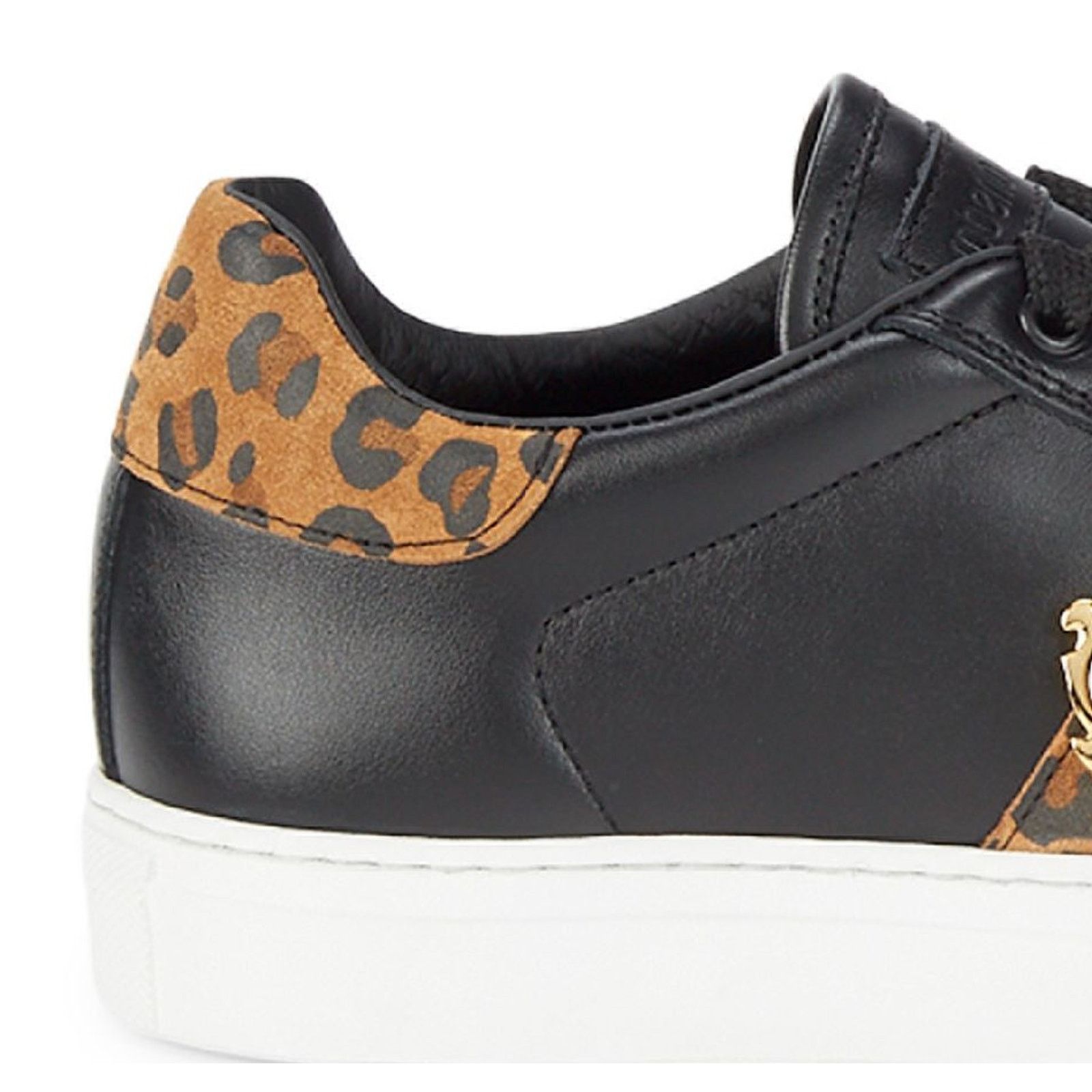 Cavalli Class × Just Cavalli × Roberto Cavalli Roberto Cavalli Leopard Print Black Low Sneaker 5.5 NIB $500 Size US 5.5 / IT 35.5 - 6 Thumbnail