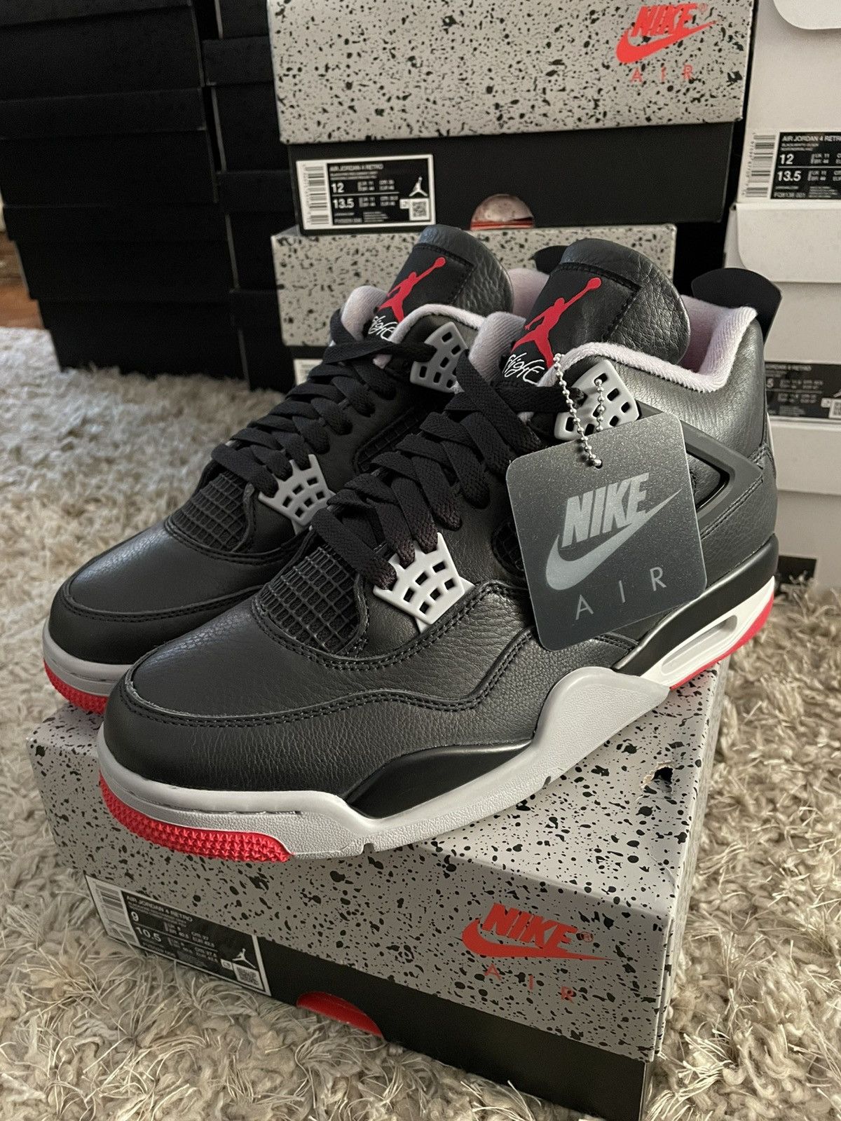Jordan Brand Jordan 4 Bred Reimagined Size US 9 / EU 42 - 1 Thumbnail