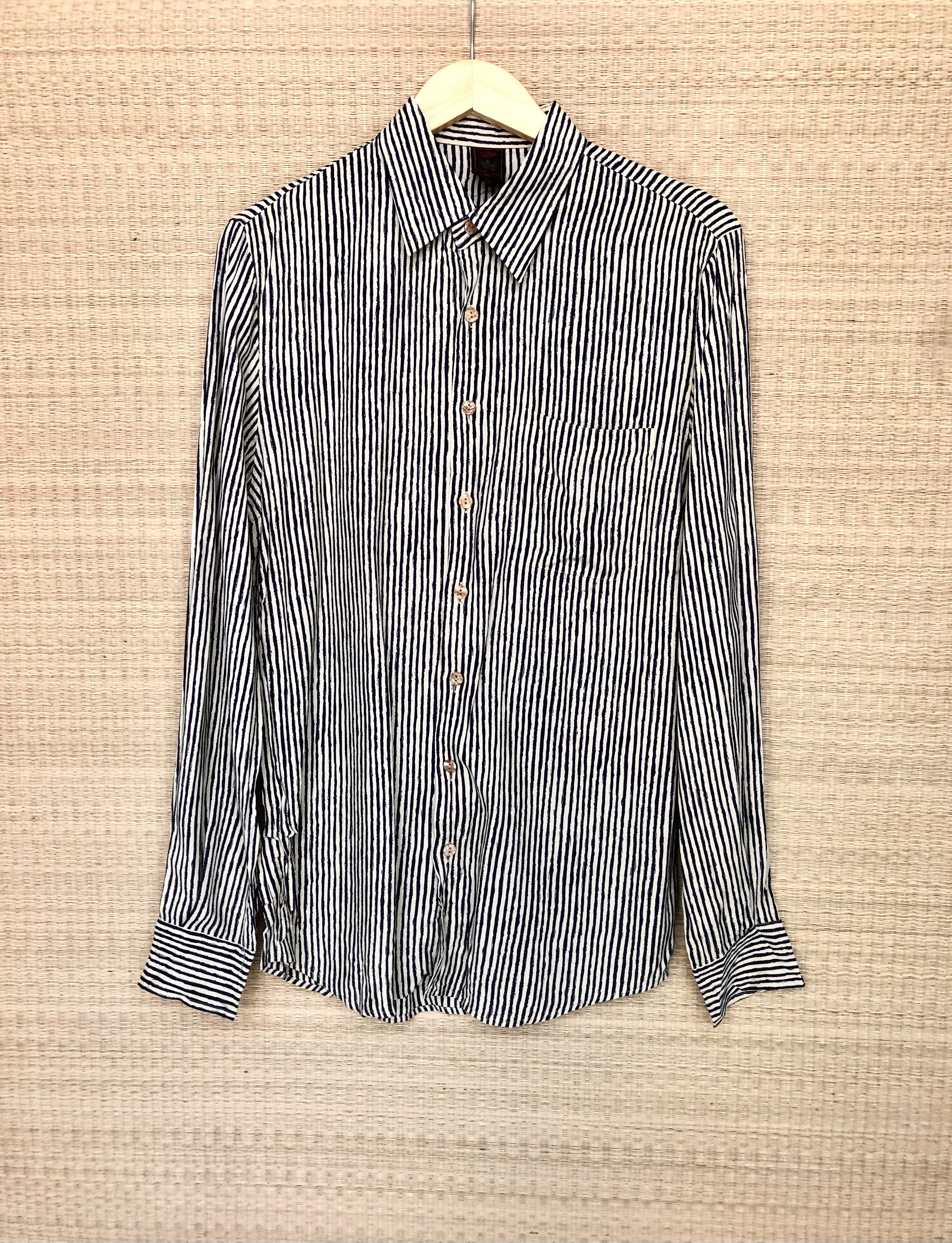 Jean Paul Gaultier silky stripes shirt Size US M / EU 48-50 / 2 - 1 Thumbnail