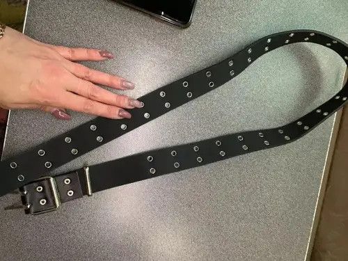Other Black Color Star Eye Rivet Belt Size ONE SIZE - 4 Thumbnail