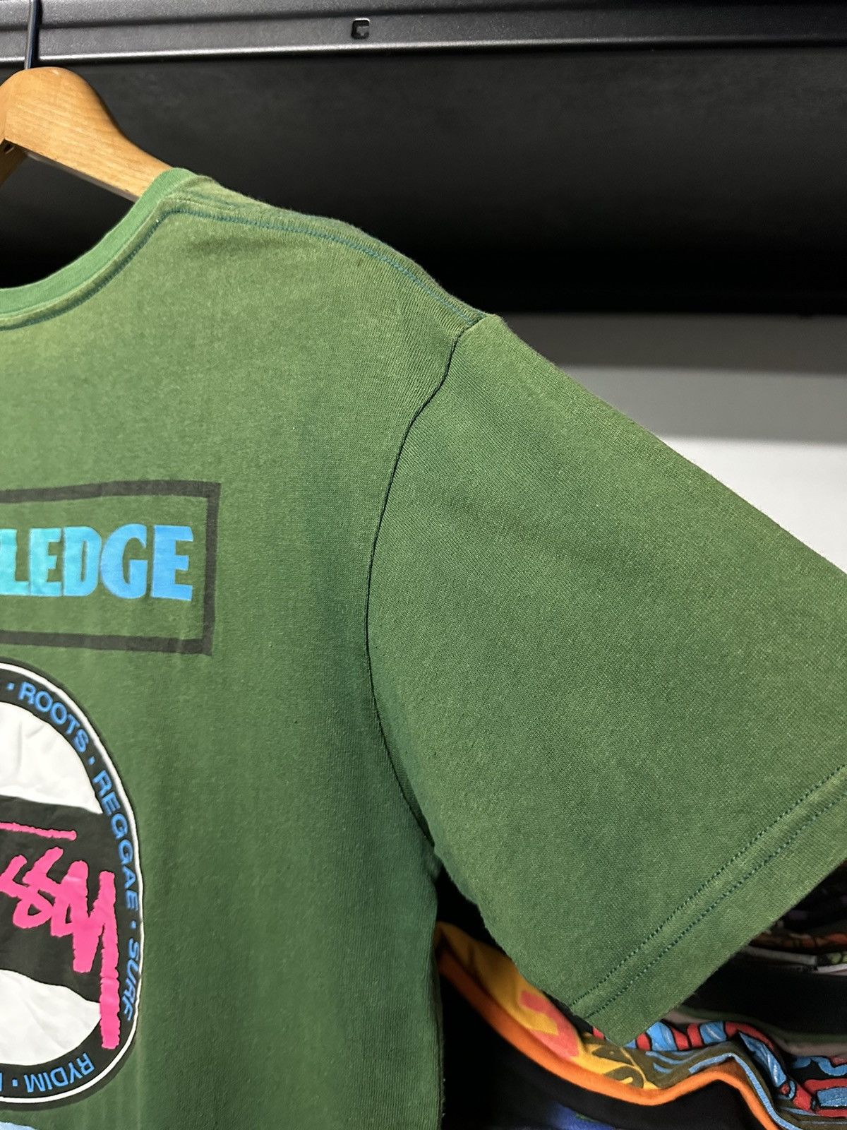 Stussy × Vintage Vintage Stussy Knowledge Power Sun Faded Tee Size US M / EU 48-50 / 2 - 5 Thumbnail