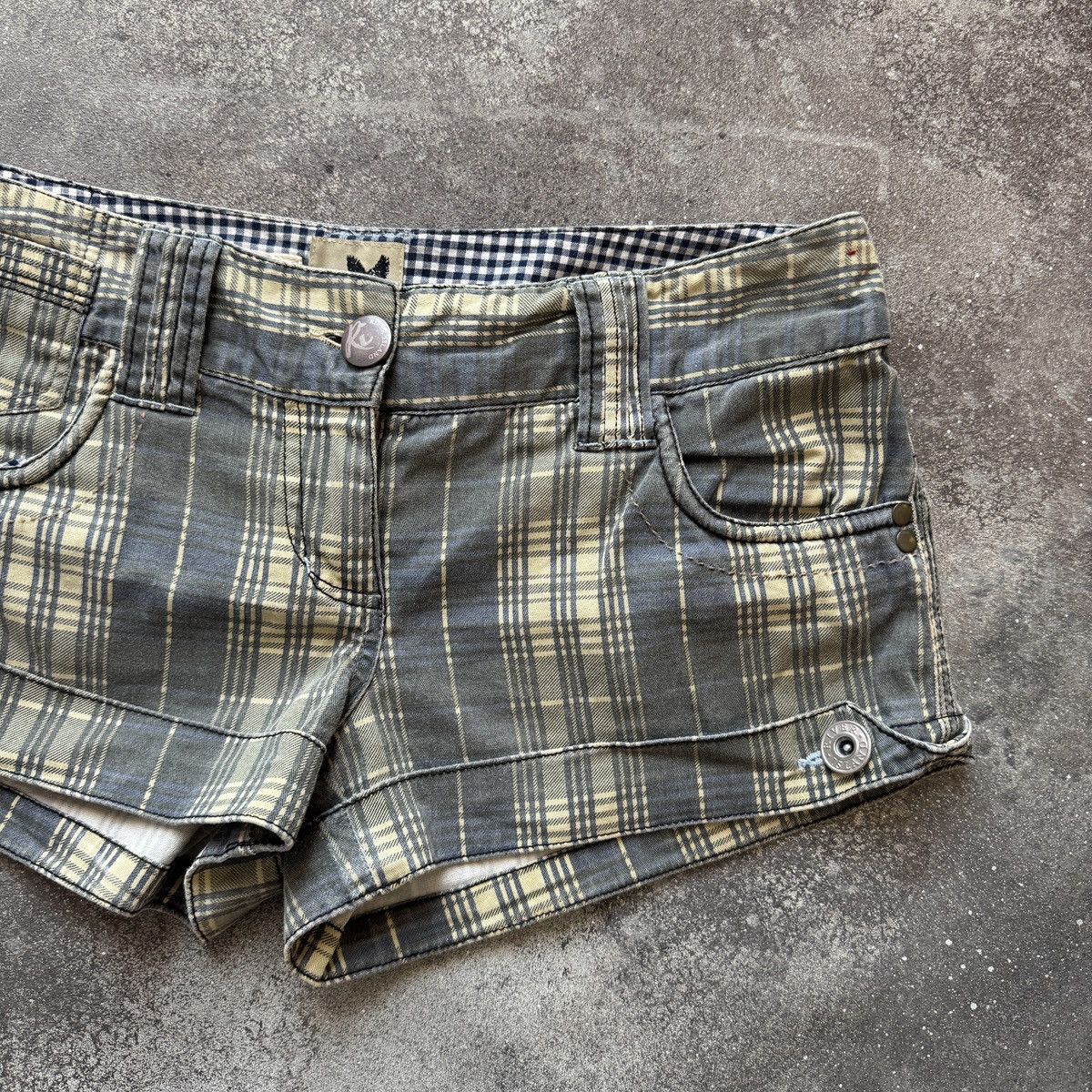 Hysteric Glamour River Island 2000’s Vintage Y2K Grunge Punk Mini Shorts Size 27" / US 4 / IT 40 - 4 Thumbnail