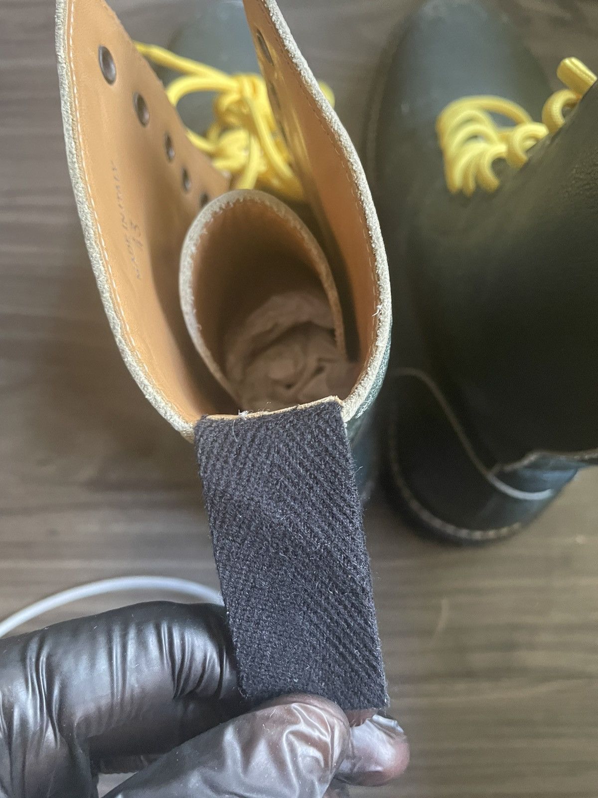 Maison Margiela FW17 Distressed Green Combat Boot Size US 10 / EU 43 - 8 Thumbnail