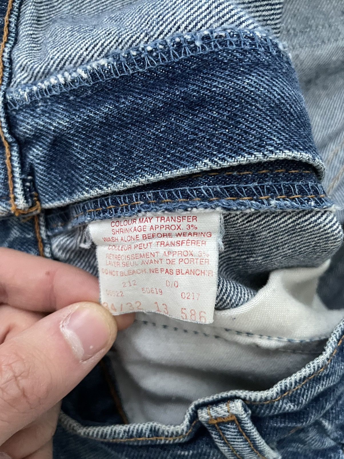 Levi's × Levi's Vintage Clothing × Vintage 🍊 Vintage 80s Levis 619 Orange Tab Light Wash Jeans Straight Size US 32 / EU 48 - 6 Thumbnail