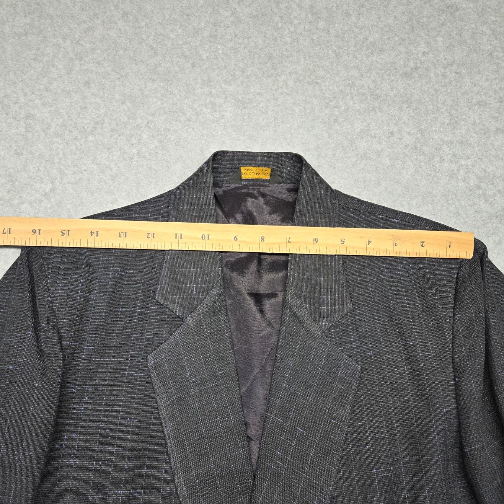 Vintage Cotler Blazer Mens Large Gray Check Two-Button Sport Coat Made In USA Jacket Size 42R - 6 Thumbnail
