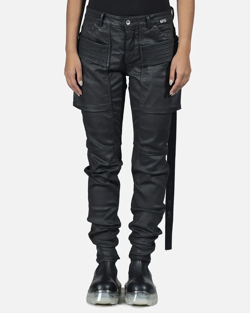 Rick Owens Drkshdw Rick Owens Black Wax Creatch Cut Jeans | Grailed