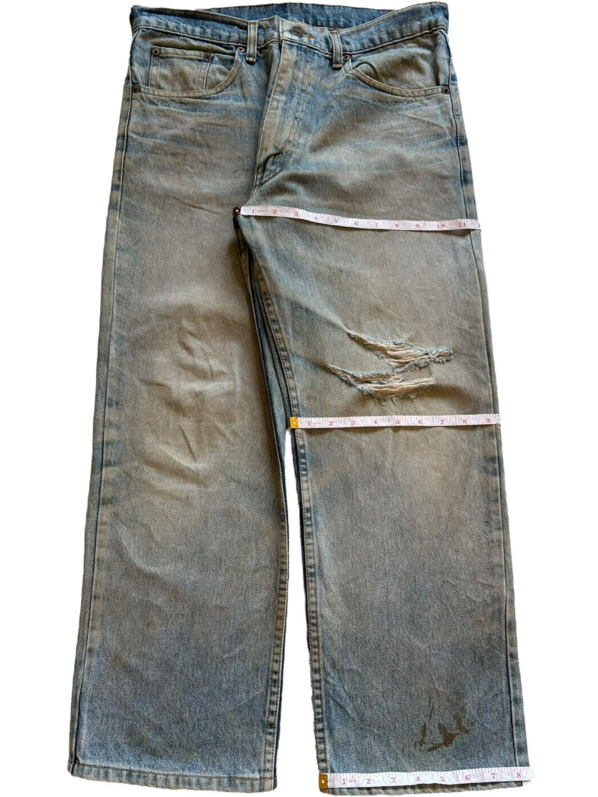 LVC × Levi's × Levi's Vintage Clothing Vintage 90s Levis 515 Mud Wash Distressed Baggy Jeans Size US 32 / EU 48 - 14 Thumbnail