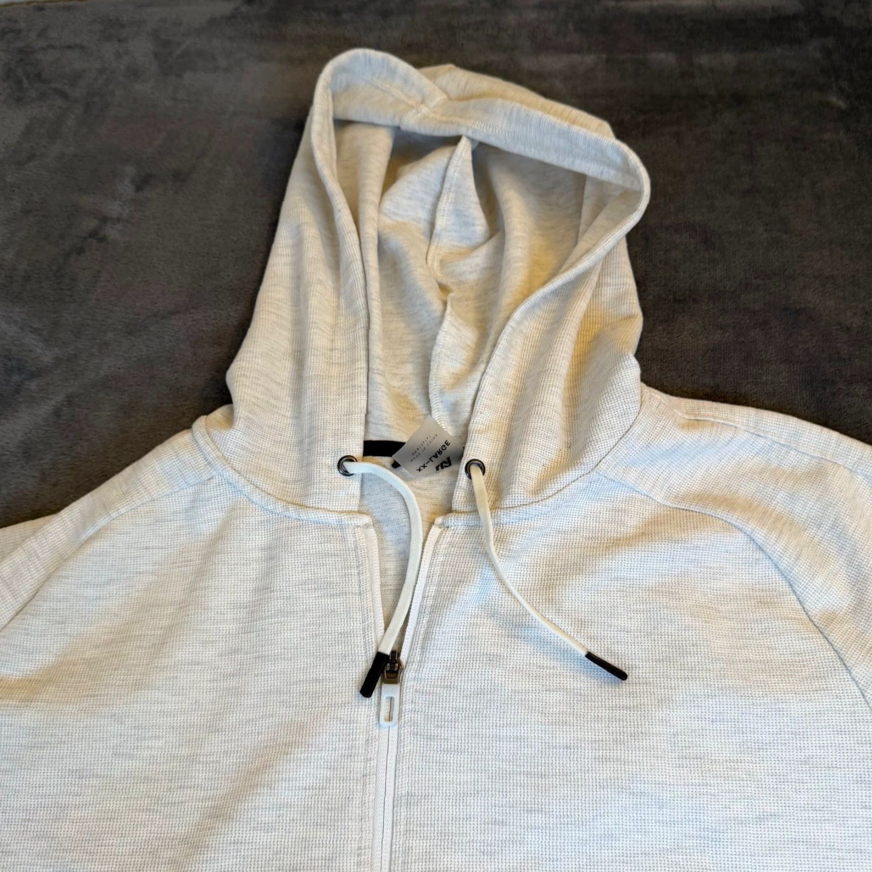 Vintage VRS T Heathered Light Grey Full Zip Hoodie Lightweight Comfort Mens XXL 2XL Size US XXL / EU 58 / 5 - 3 Thumbnail