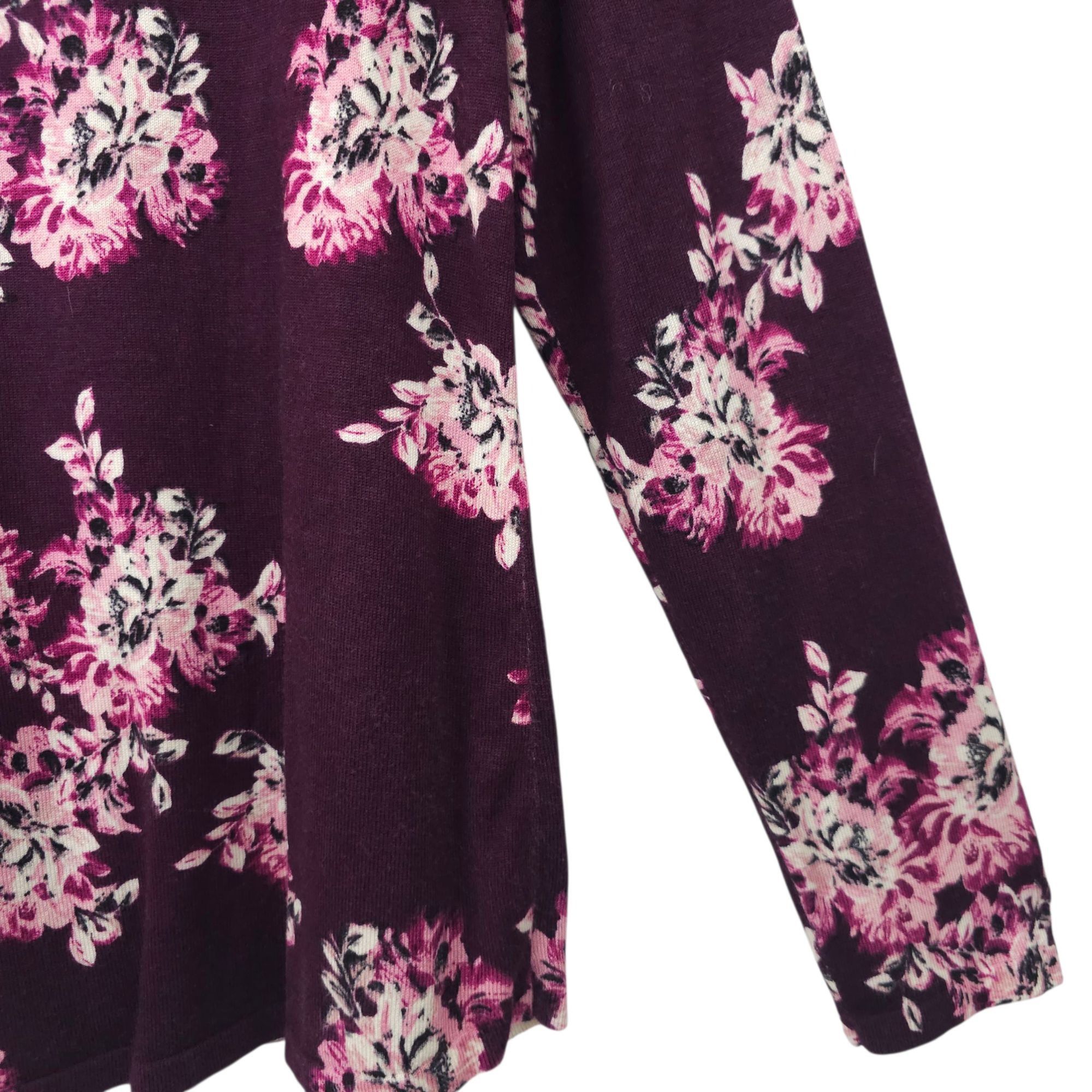 Chicos Chicos Simply Floral Knit Top Sweater Womens Size 1 US M Size M / US 6-8 / IT 42-44 - 12 Thumbnail