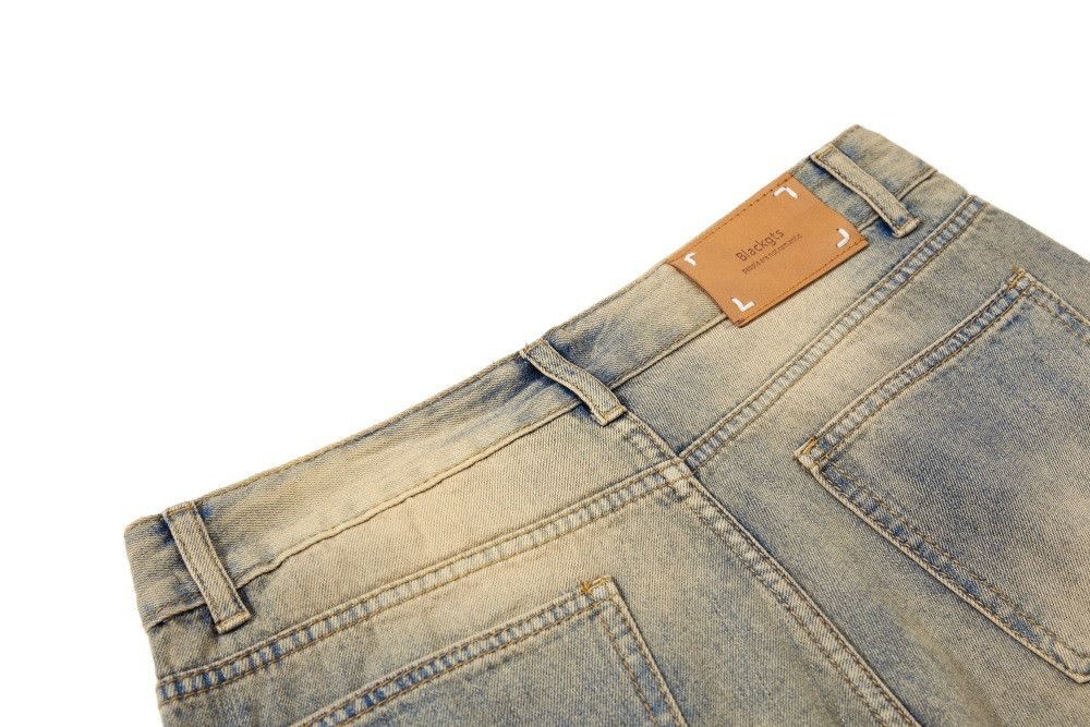 Vintage American loose washed distressed straight ripped jeans Size US 32 / EU 48 - 5 Thumbnail
