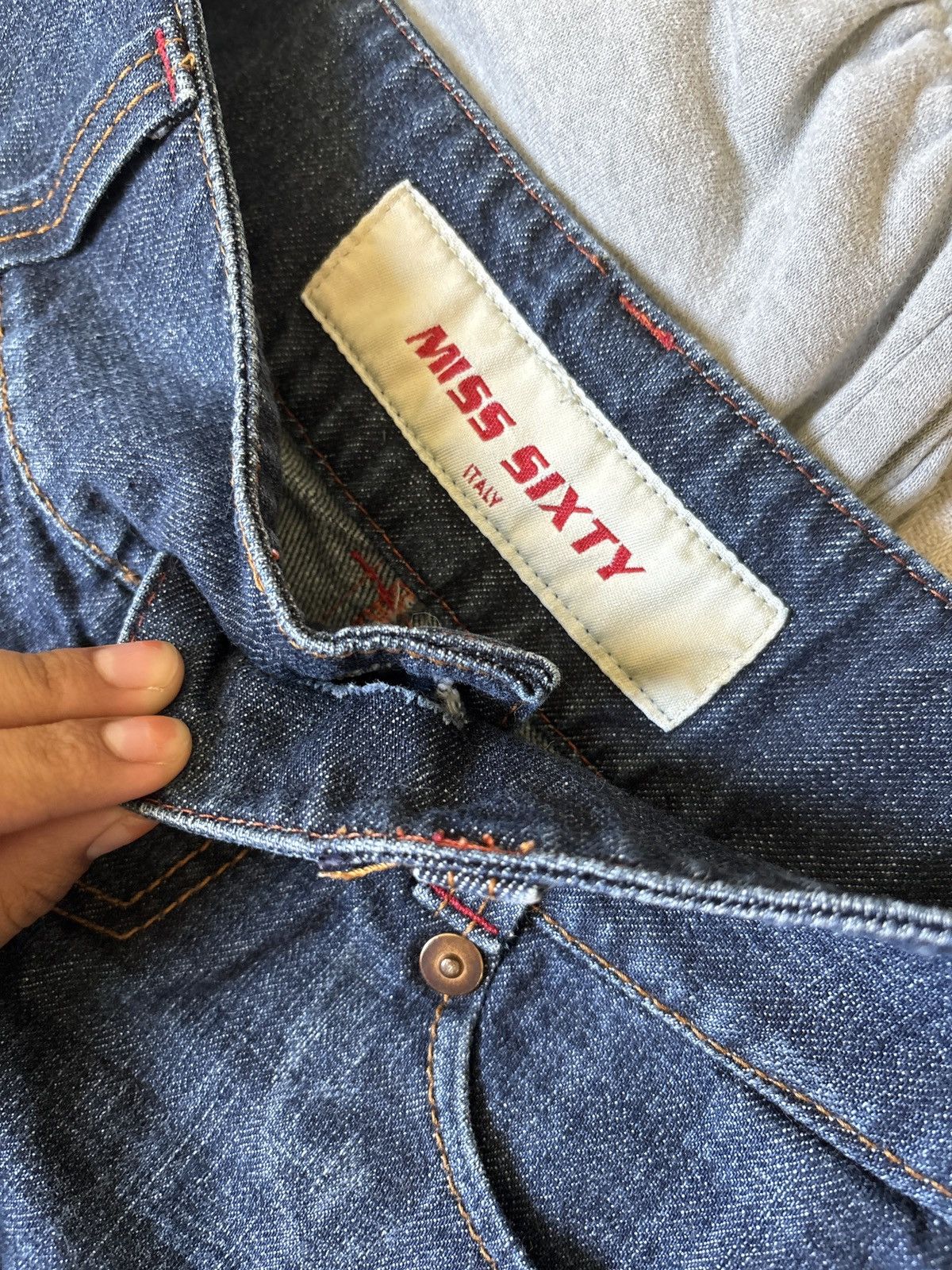 Miss Sixty Vintage Miss Sixty Oversized Button Low Rise Y2K Denim Short Size 29" - 5 Thumbnail