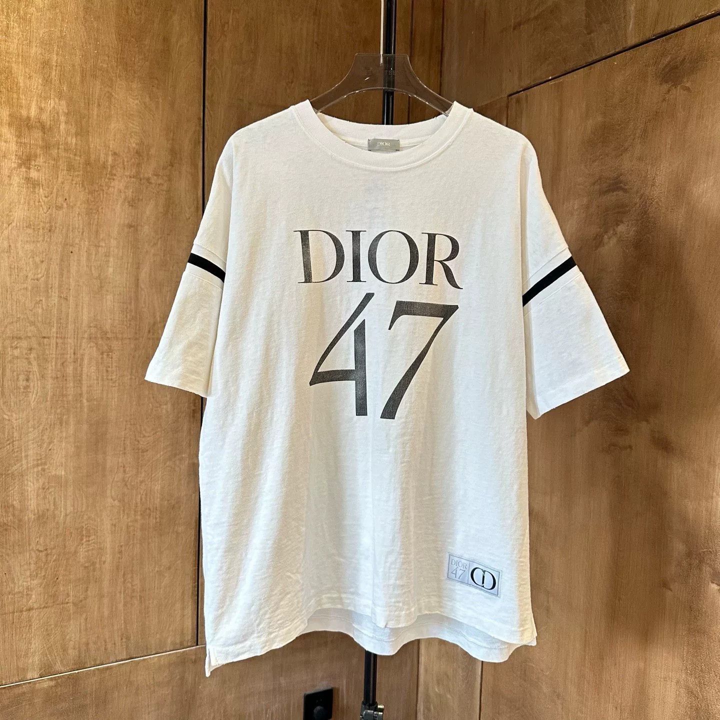 Dior Dior Printed Striped Green T-Shirt L Men Size US L / EU 52-54 / 3 - 1 Thumbnail