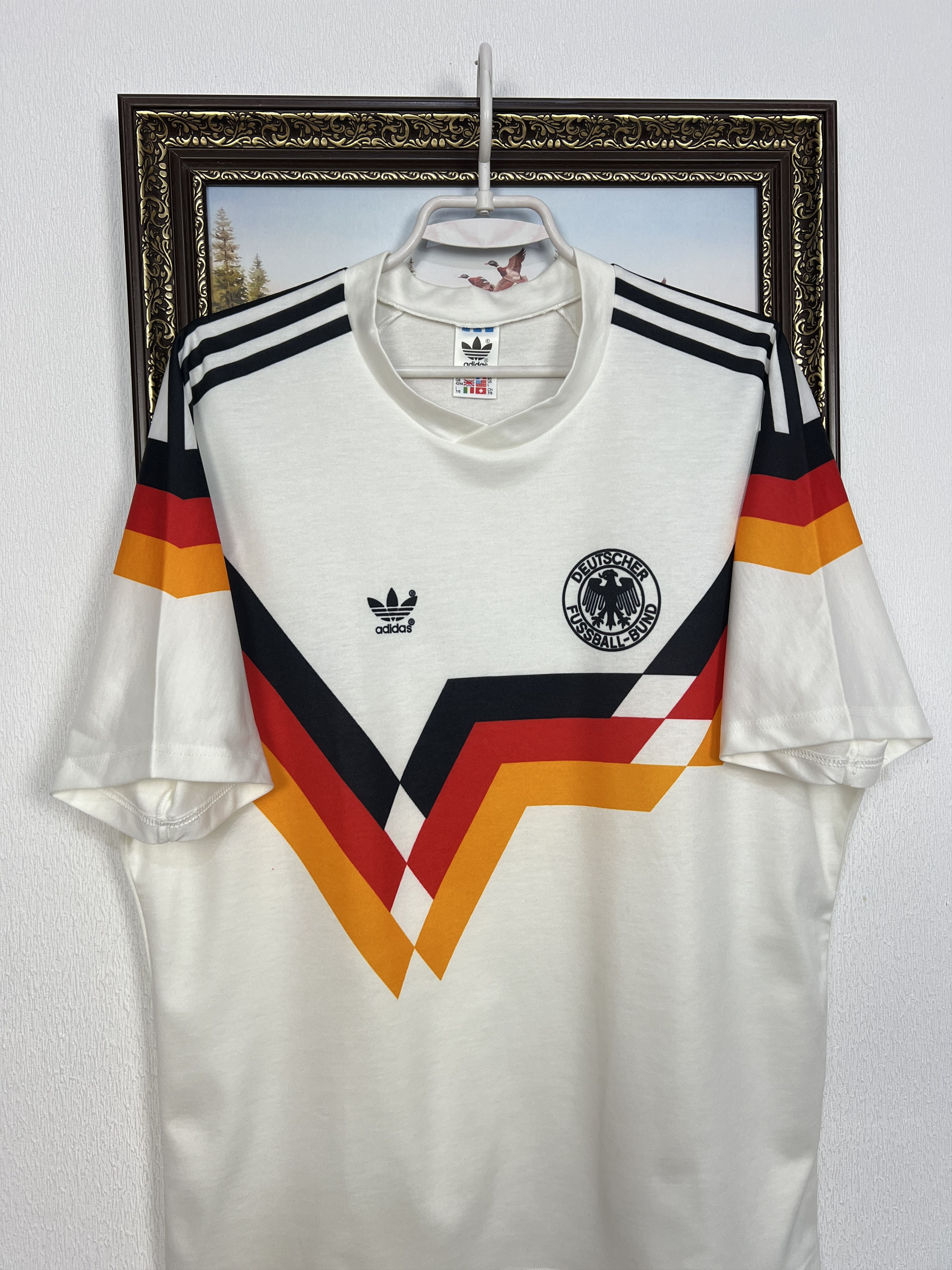 Adidas Germany Home Retro Football Shirt 1990 Soccer Jersey Trikot Size US L / EU 52-54 / 3 - 2 Thumbnail