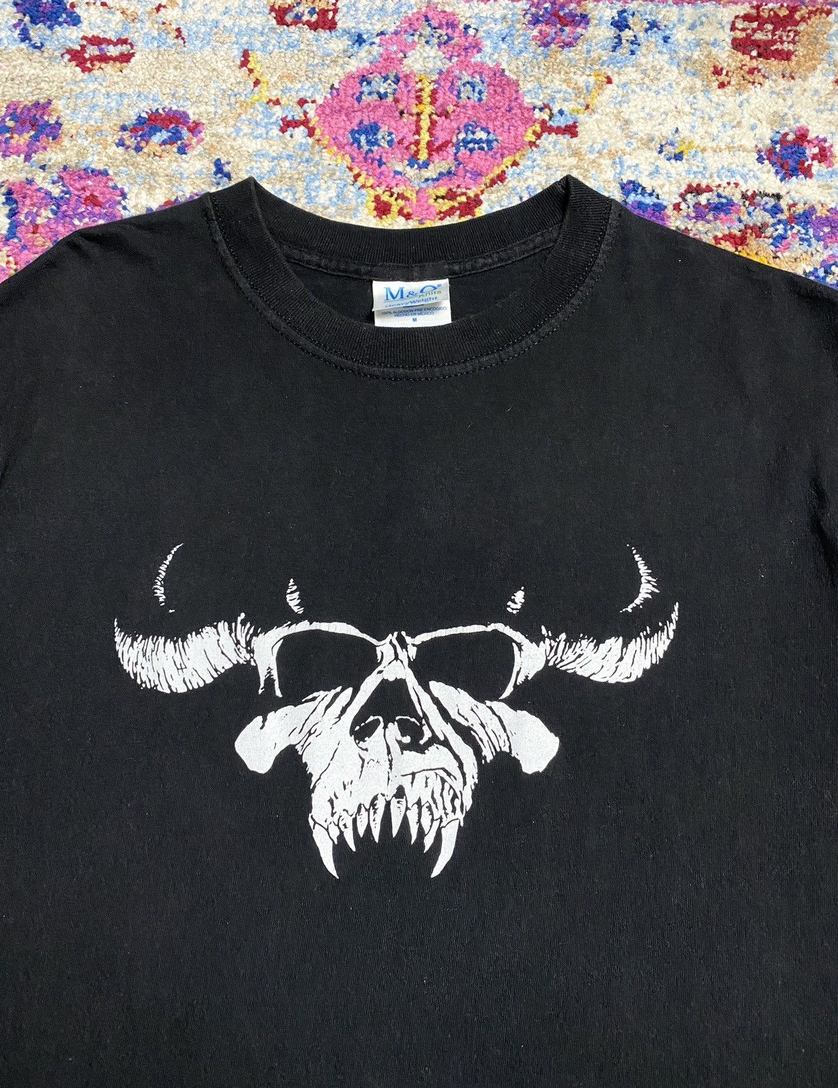 Band Tees 90s Danzig 4 Tour Classic White Skull Logo T Shirt Size US M / EU 48-50 / 2 - 2 Thumbnail