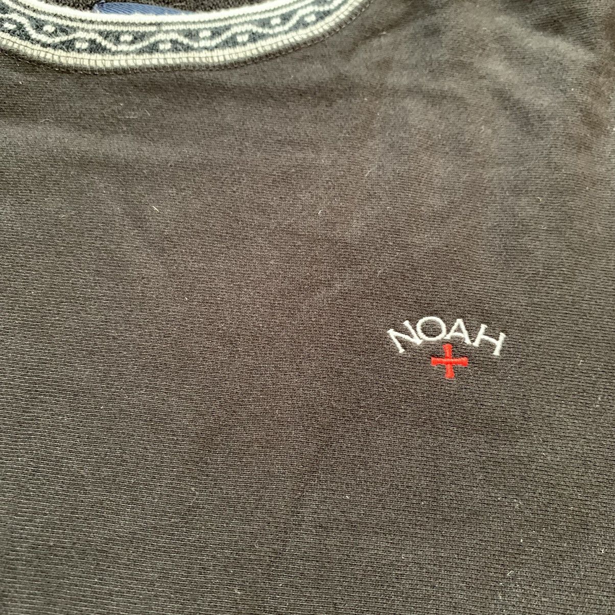 Noah Noah NYC Jacquard Polka Dot Collar Crewneck Sweatshirt