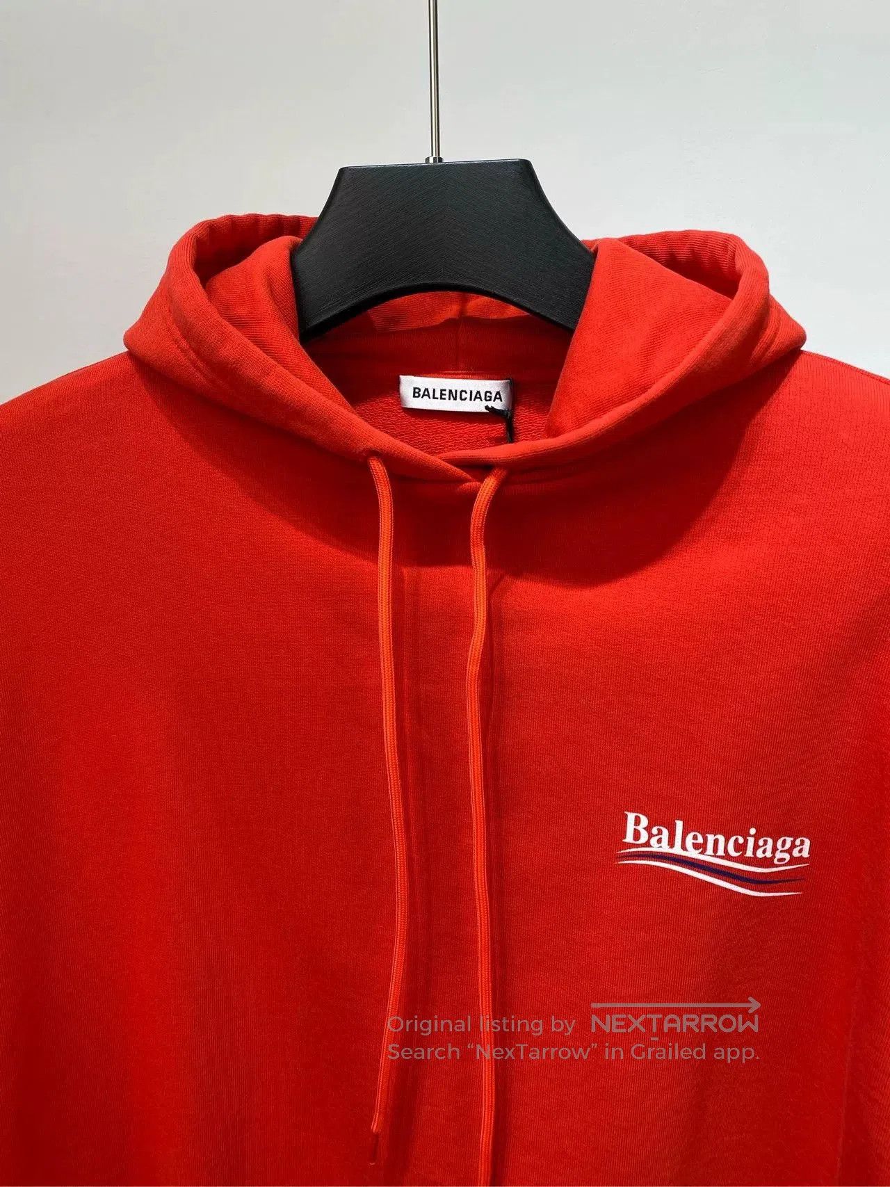 Balenciaga Balenciaga Red Logo Print Hoodie. Size US S / EU 44-46 / 1 - 7 Thumbnail