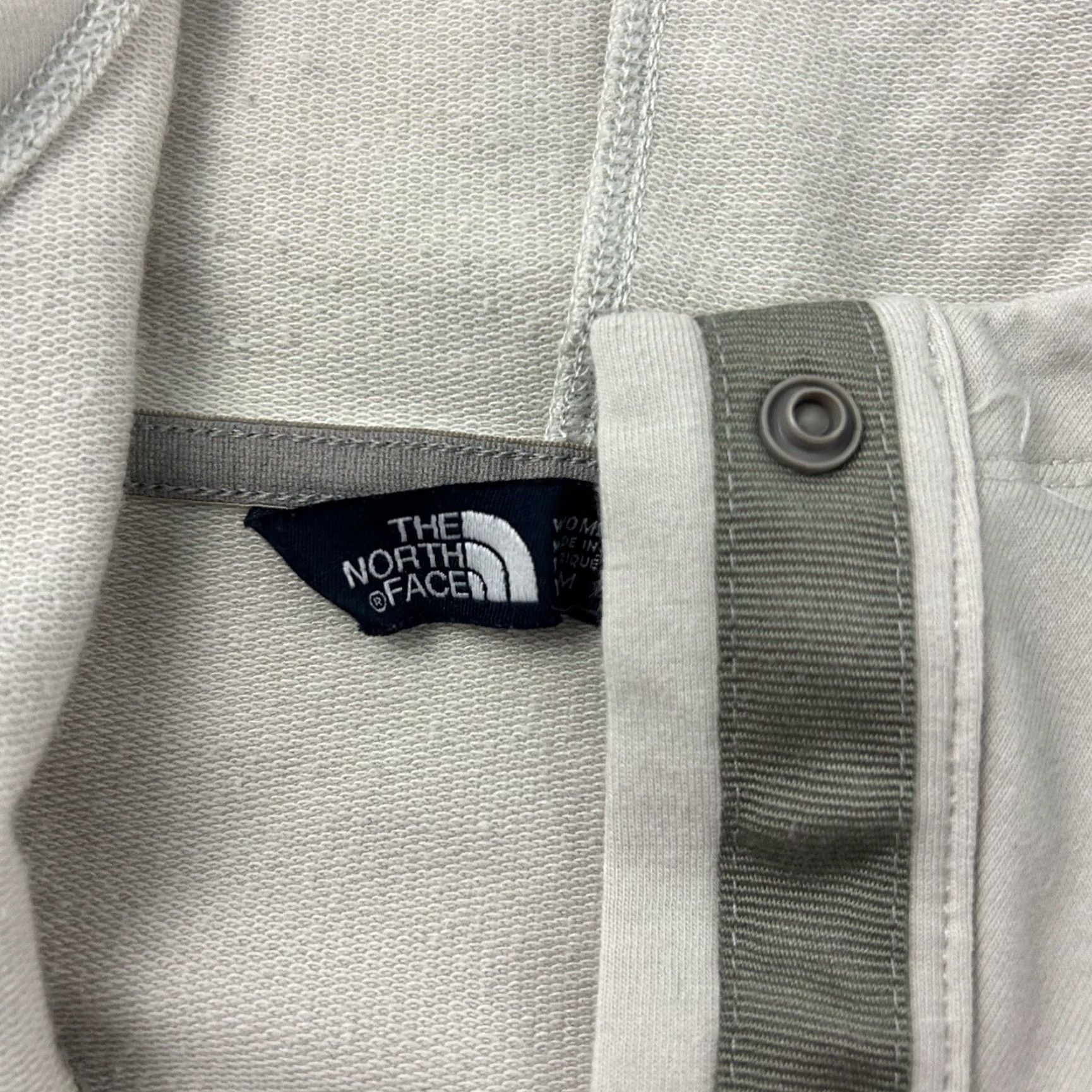 The North Face The North Face Hooded Snap Button Front Sweatshirt Jacket Women's Beige M Size M / US 6-8 / IT 42-44 - 2 Thumbnail