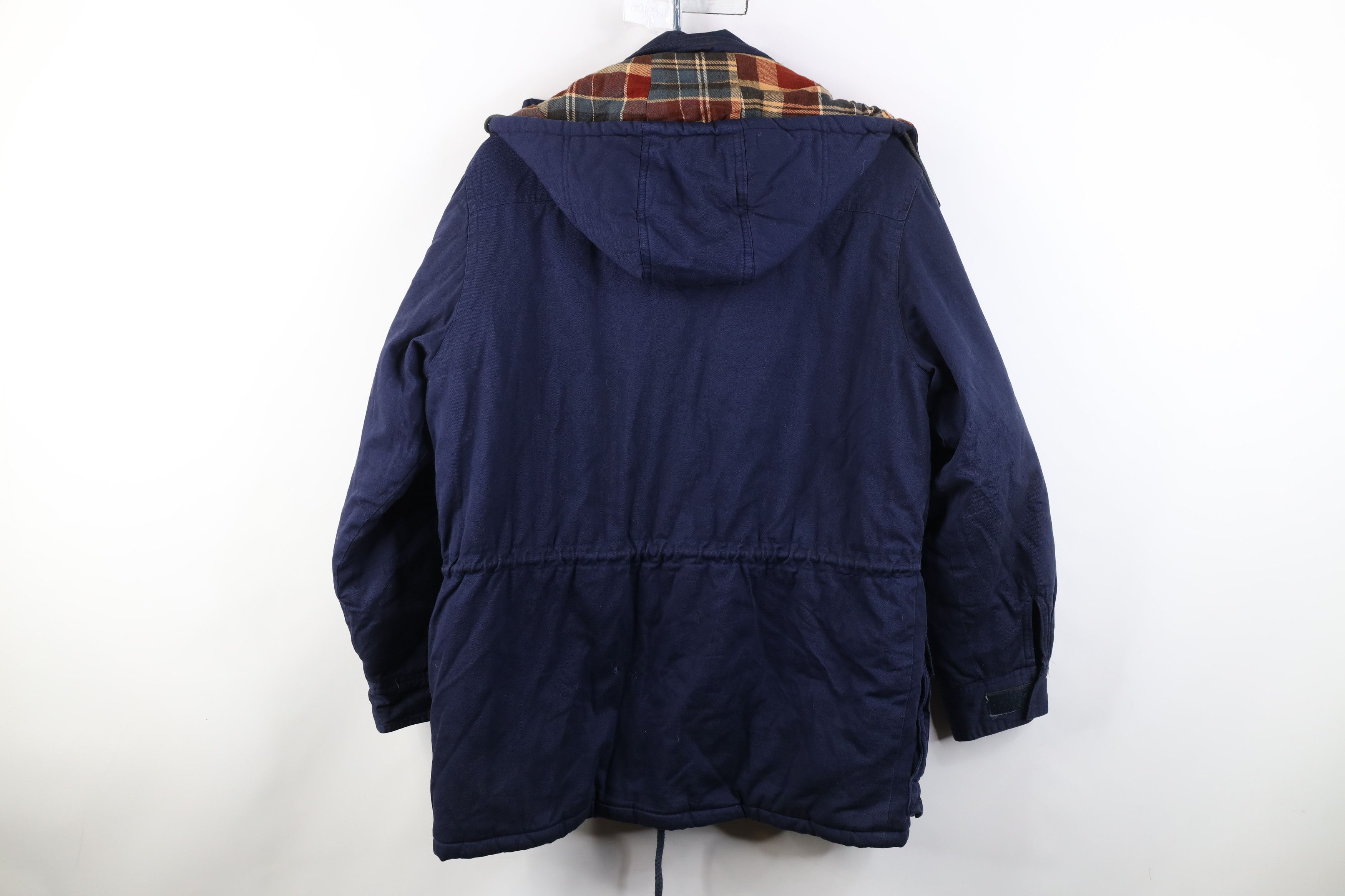 Vintage Vintage 90s Streetwear Quilted Flannel Hooded Parka Jacket Size US M / EU 48-50 / 2 - 13 Thumbnail
