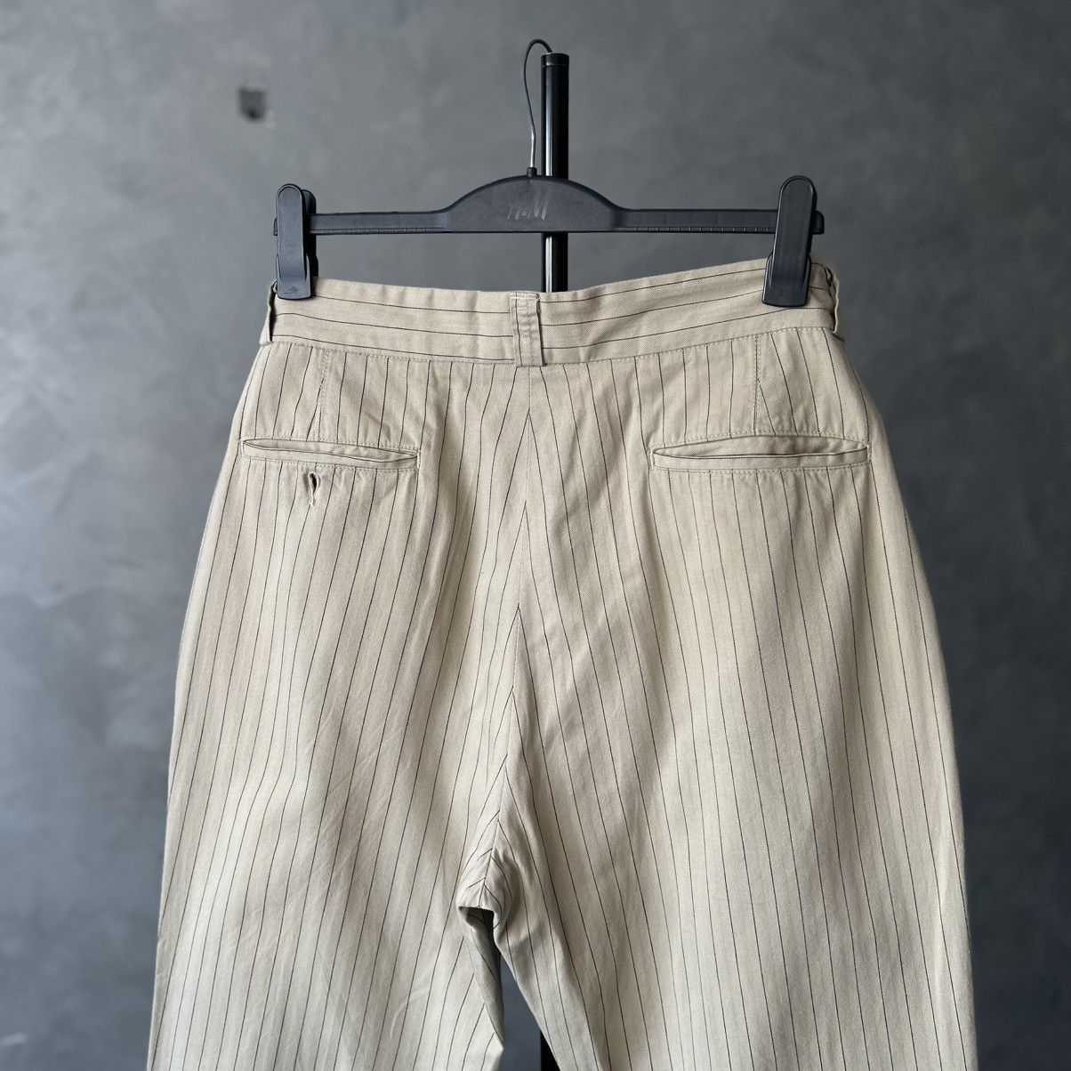At Last & Co At Last & Co. Cork Striped Beige Trousers Size US 38 / EU 54 - 11 Thumbnail