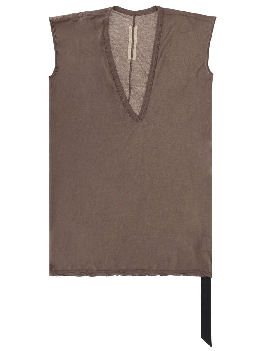 Rick Owens Drkshdw RICK OWENS DRKSHDW T-SHIRT "DYLAN T" - BROWN Size US S / EU 44-46 / 1 - 1 Thumbnail